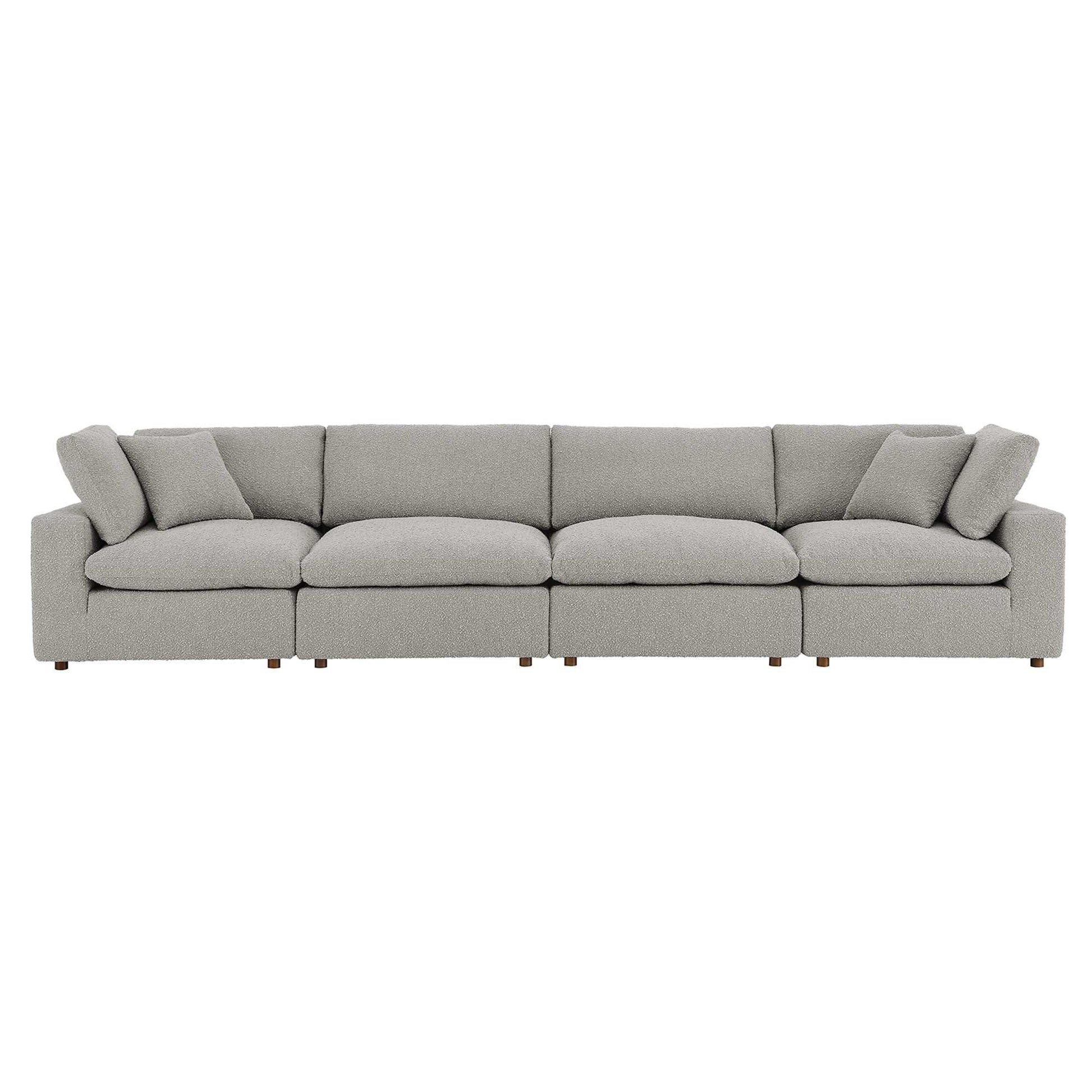 Commix Down Filled Overstuffed Boucle Fabric 4-Seater Sofa by Modway - Best Buy Furniture