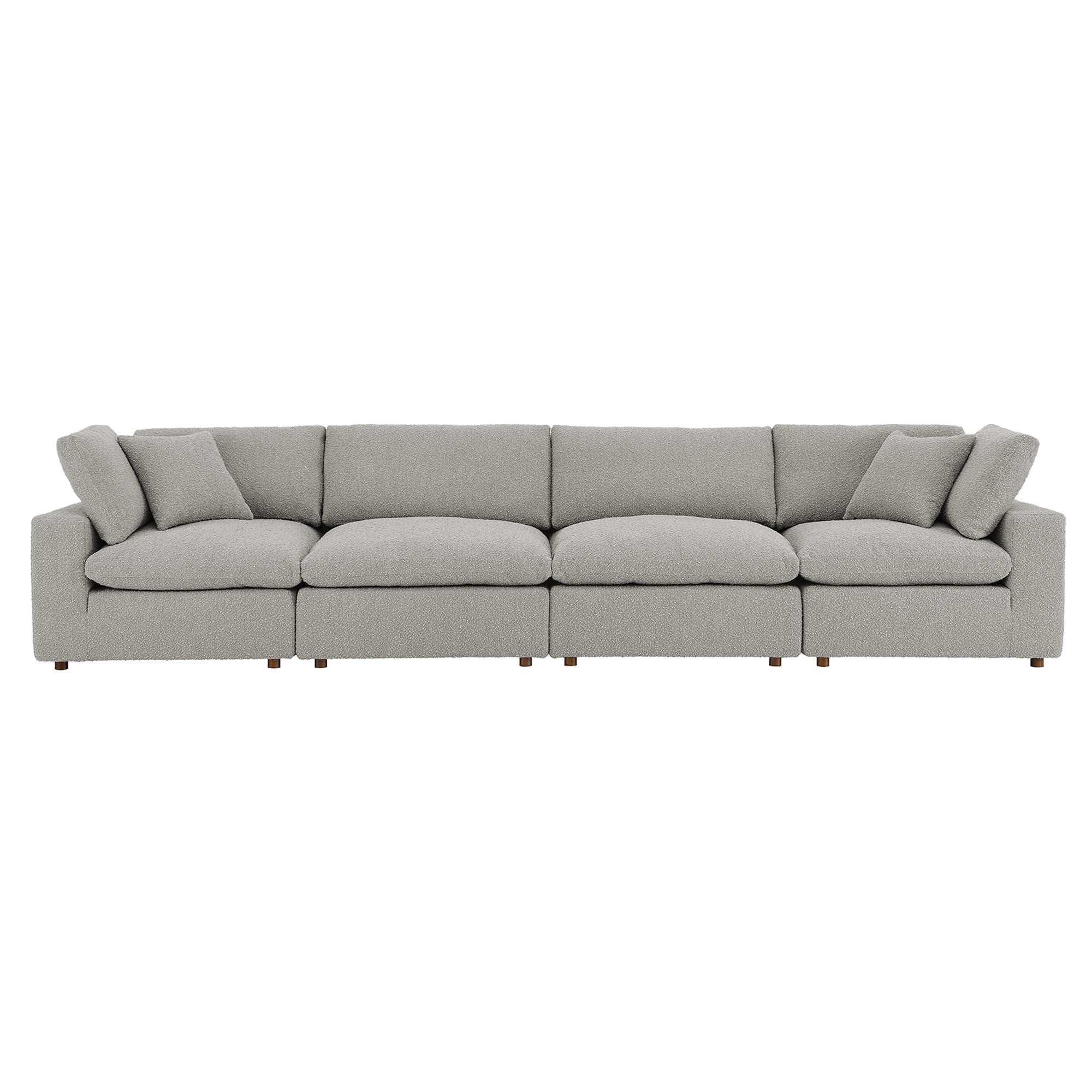 Commix Down Filled Overstuffed Boucle Fabric 4-Seater Sofa by Modway - Best Buy Furniture