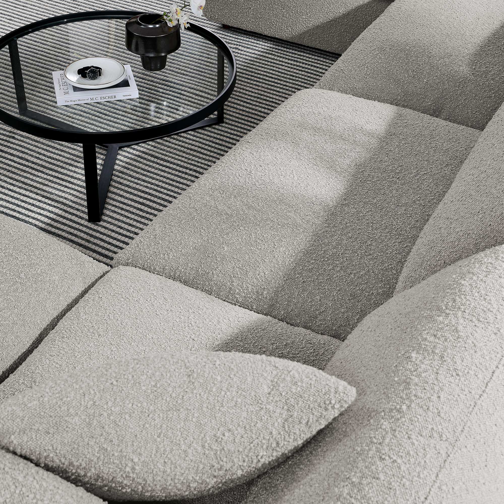 Commix 6-Piece Down Filled Overstuffed Boucle Sectional Sofa by Modway - Best Buy Furniture