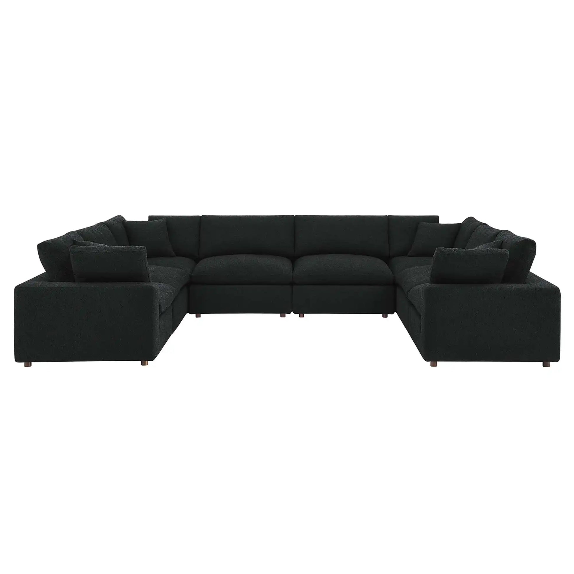 Commix 8-Piece Down Filled Overstuffed Boucle Fabric Sectional Sofa by Modway - Best Buy Furniture