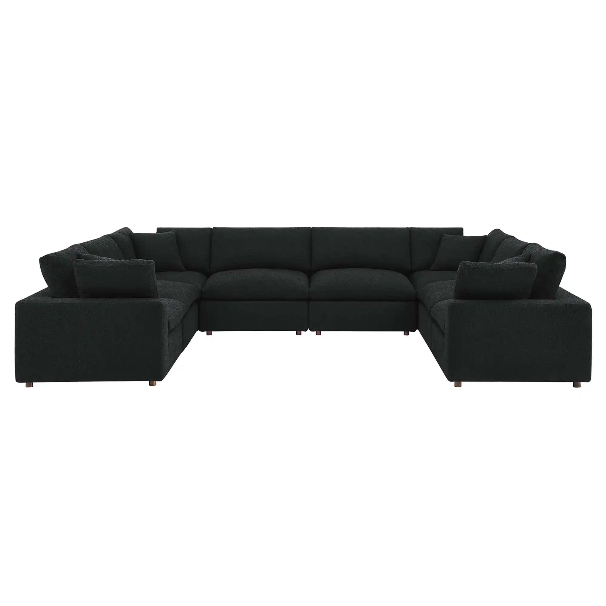 Commix 8-Piece Down Filled Overstuffed Boucle Fabric Sectional Sofa by Modway - Best Buy Furniture