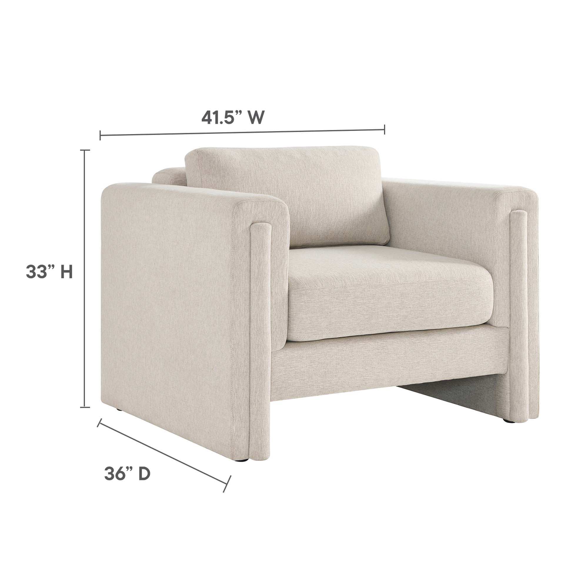 Visible Fabric Armchair by Modway - Best Buy Furniture