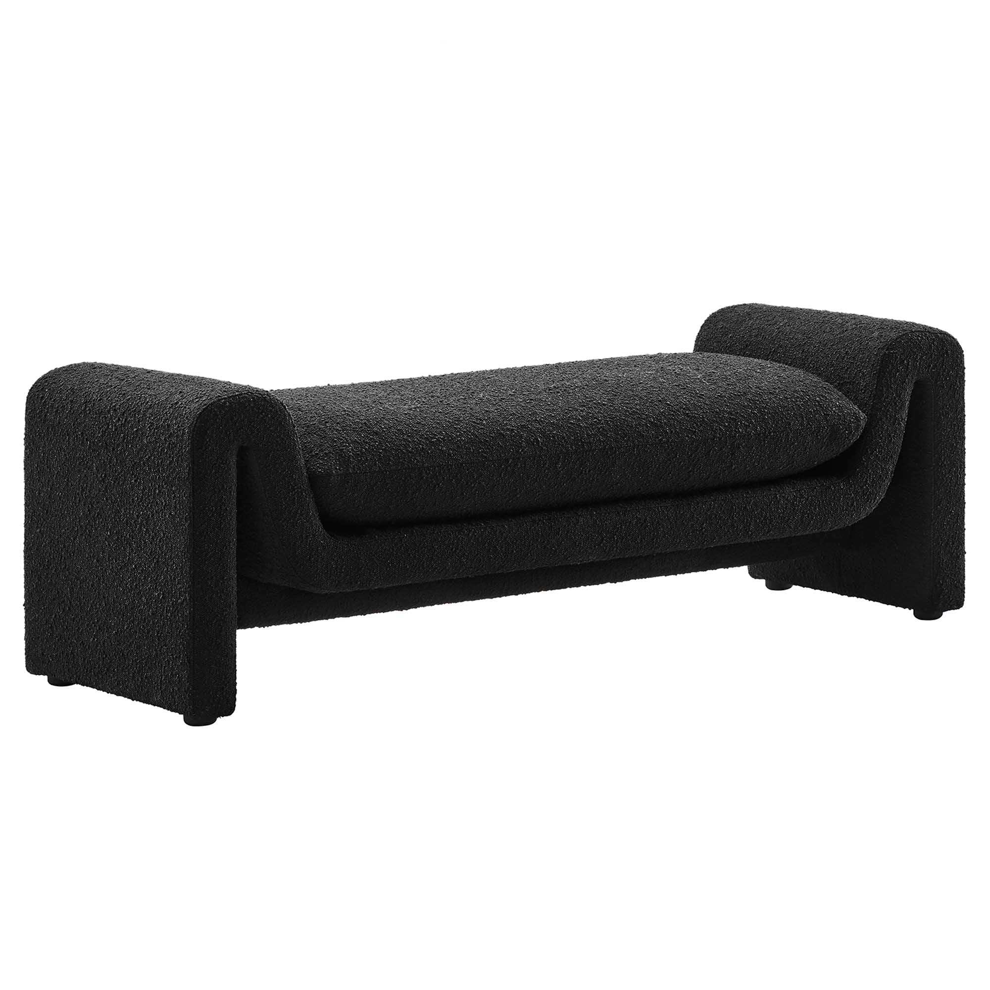 Waverly Boucle Fabric Bench by Modway - Best Buy Furniture