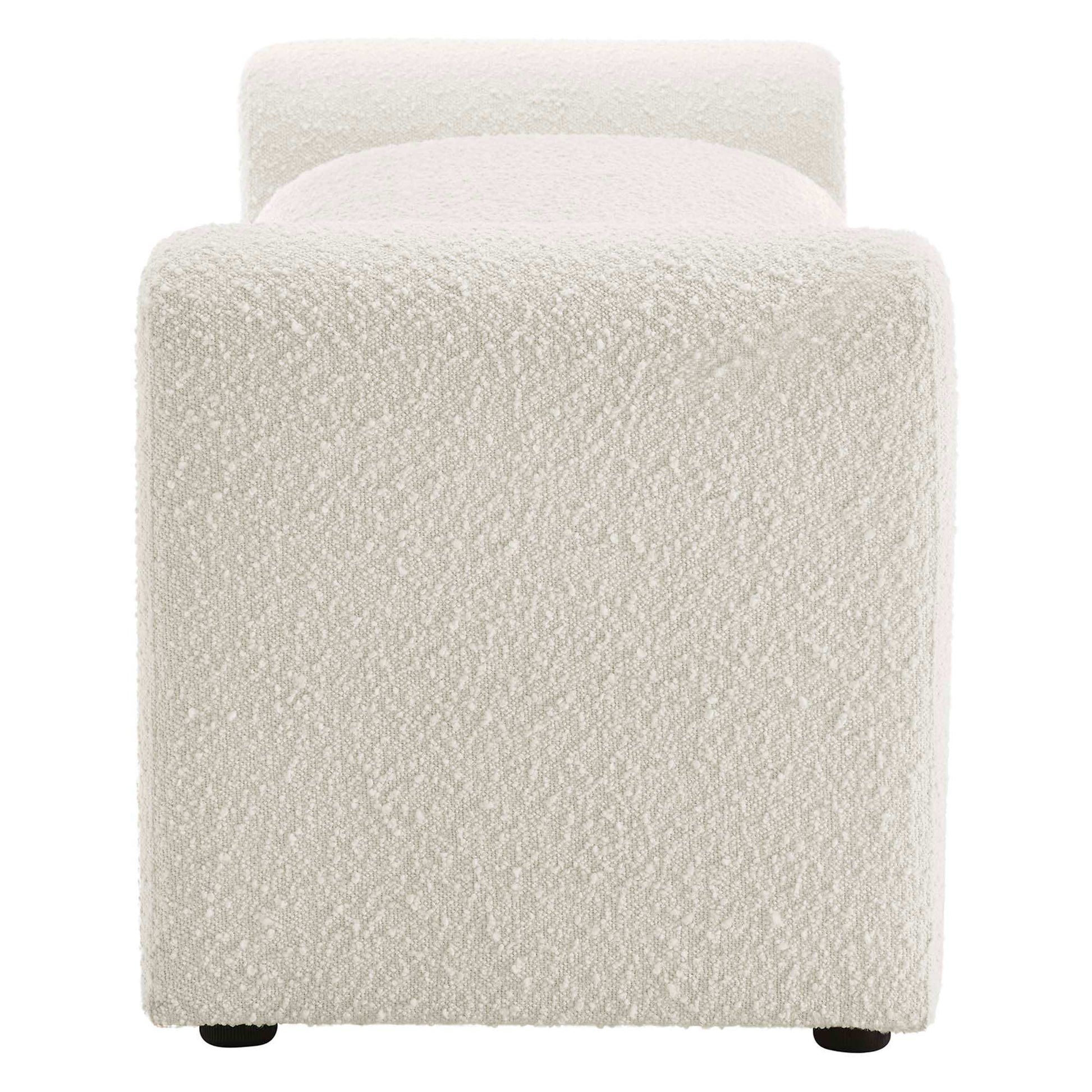 Waverly Boucle Fabric Bench by Modway - Best Buy Furniture