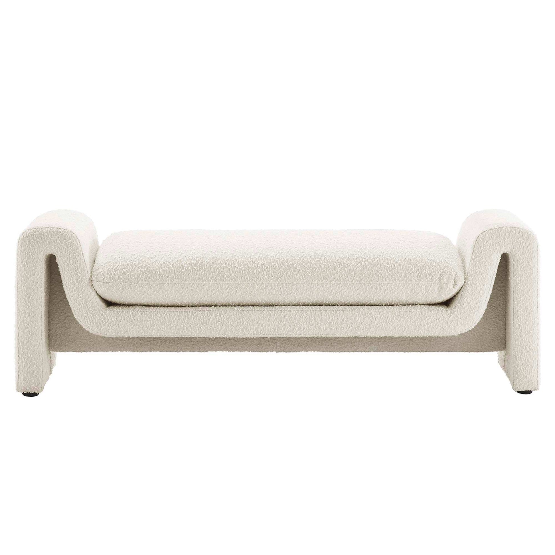 Waverly Boucle Fabric Bench by Modway - Best Buy Furniture