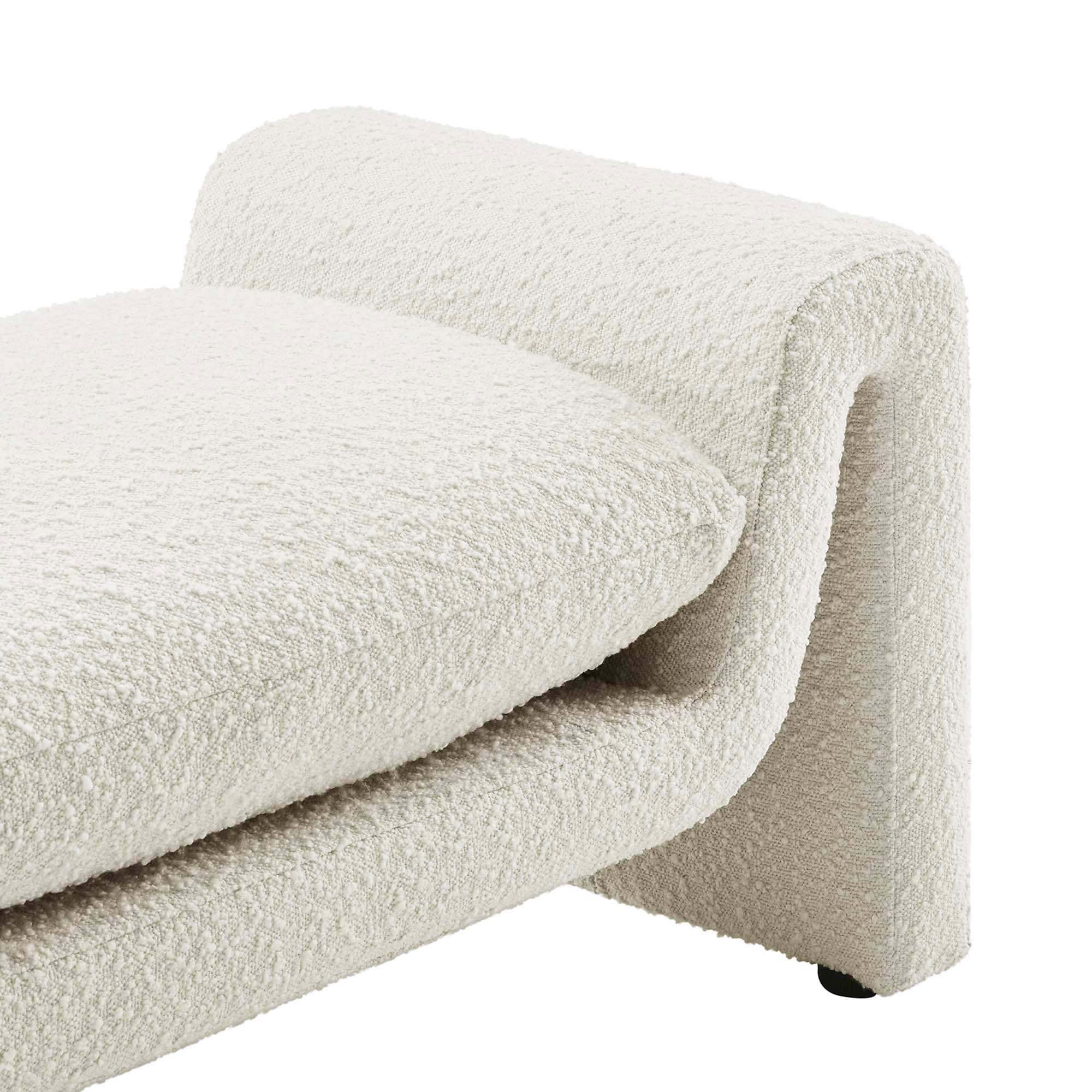 Waverly Boucle Fabric Bench by Modway - Best Buy Furniture