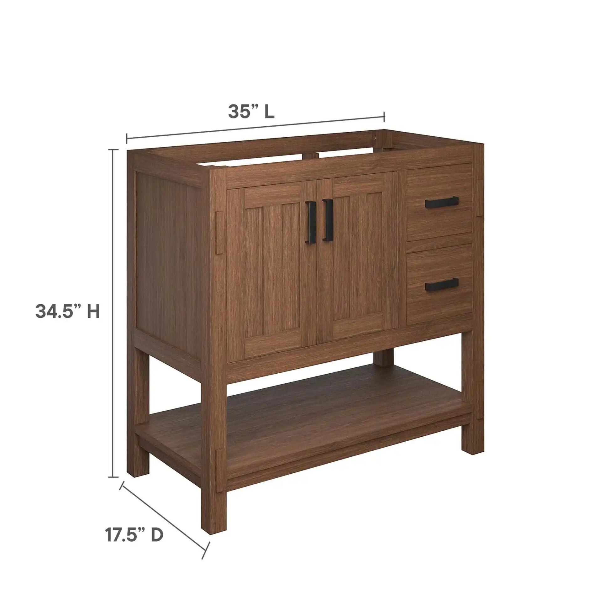 Ashlyn 36� Wood Bathroom Vanity Cabinet (Sink Basin Not Included) by Modway - Best Buy Furniture