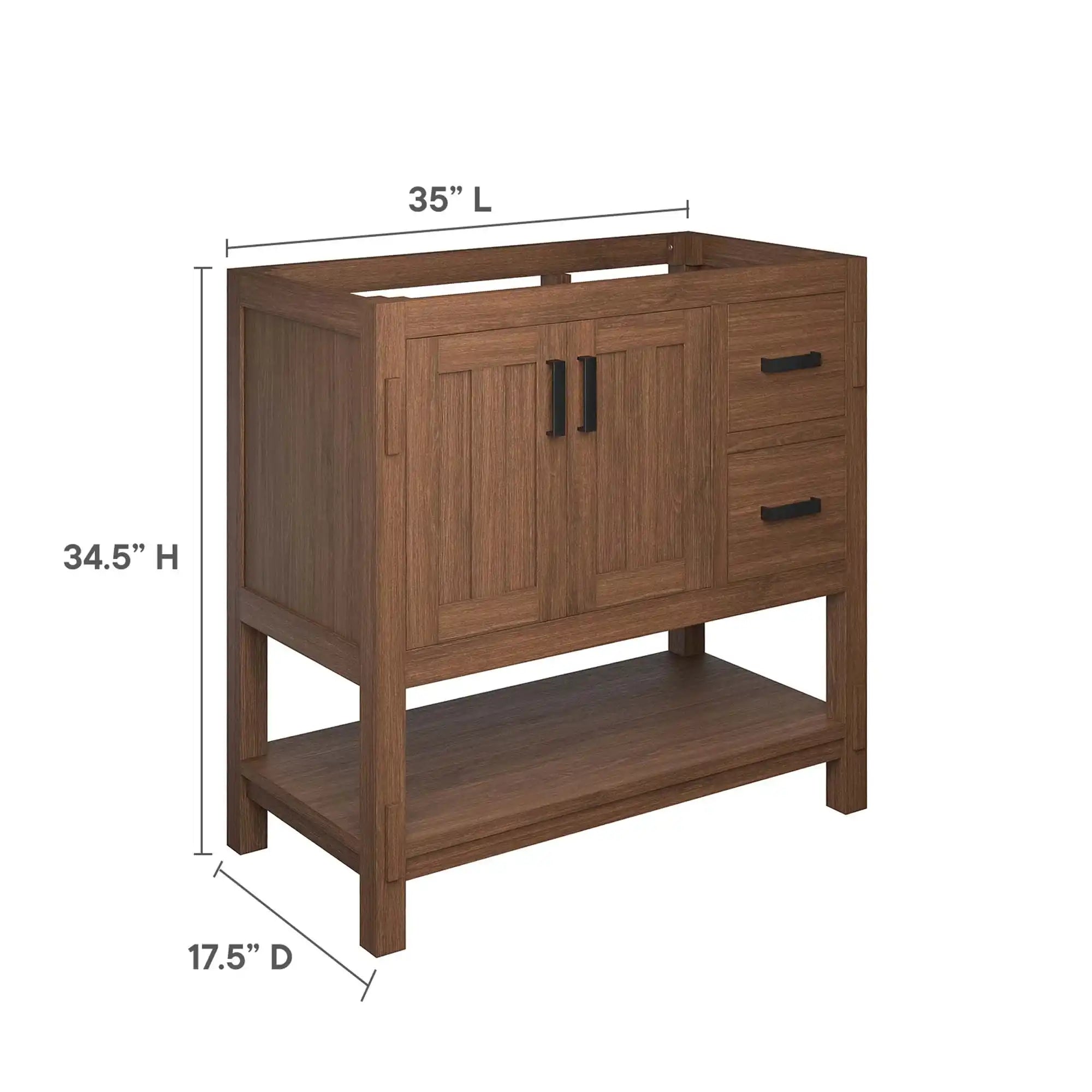 Ashlyn 36� Wood Bathroom Vanity Cabinet (Sink Basin Not Included) by Modway - Best Buy Furniture