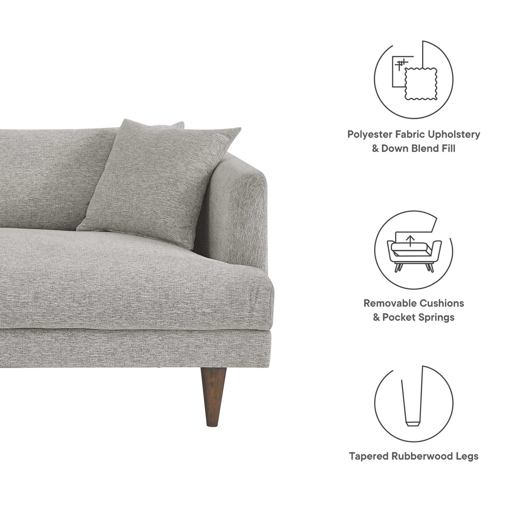 Zoya Down Filled Overstuffed Sofa by Modway - Best Buy Furniture