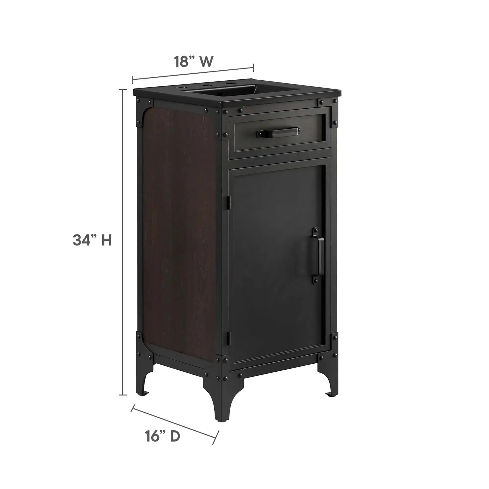 Steamforge 18" Bathroom Vanity by Modway - Best Buy Furniture