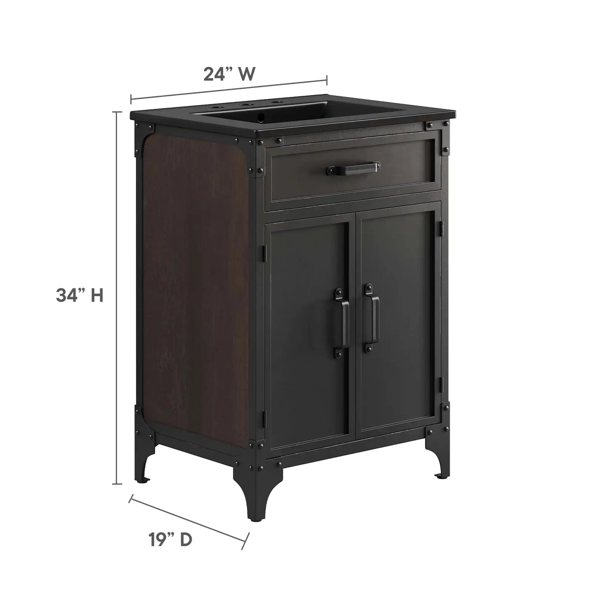 Steamforge 24" Bathroom Vanity by Modway - Best Buy Furniture