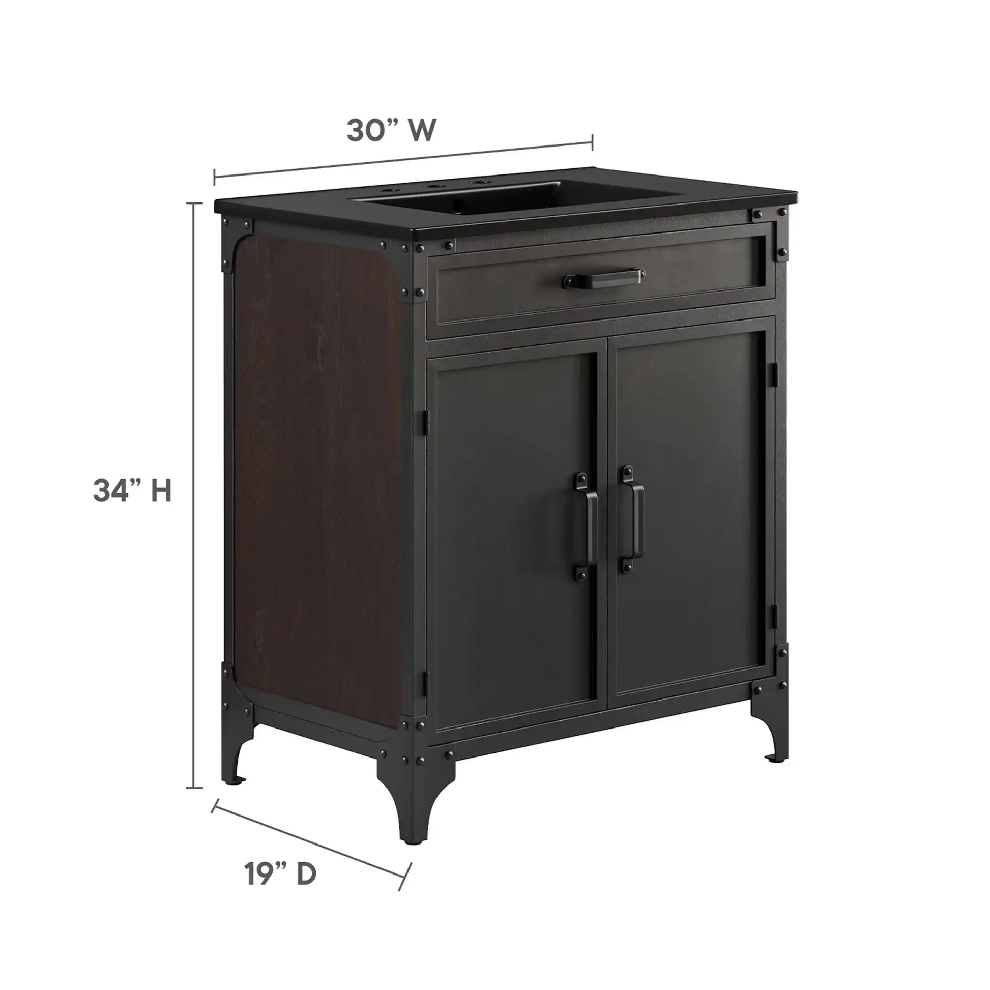 Steamforge 30" Bathroom Vanity by Modway - Best Buy Furniture