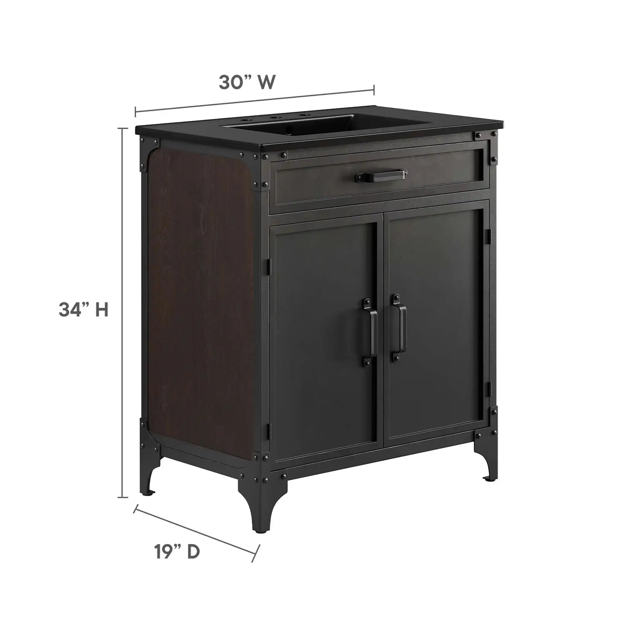 Steamforge 30" Bathroom Vanity by Modway - Best Buy Furniture