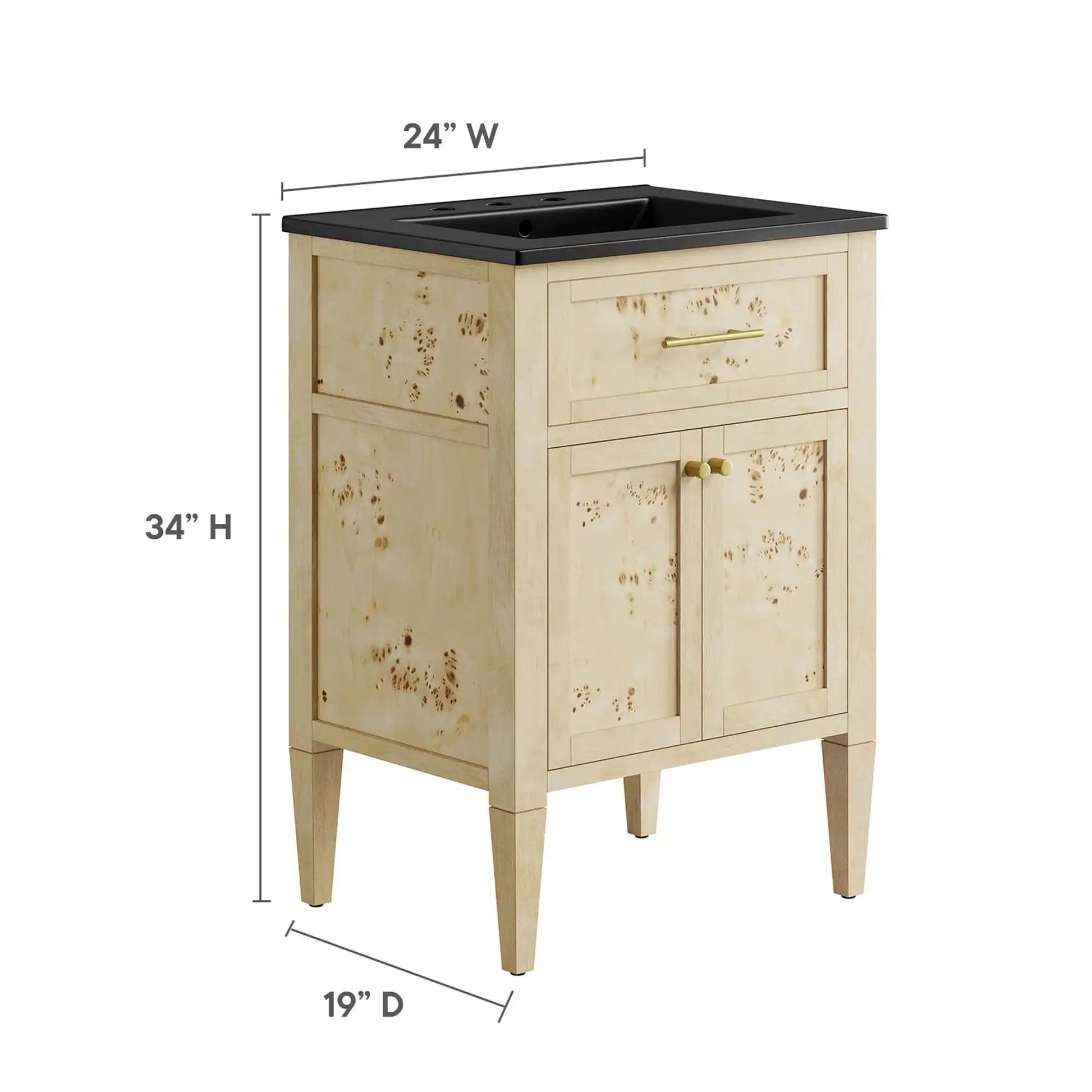 Elysian 24" Wood Bathroom Vanity by Modway - Best Buy Furniture