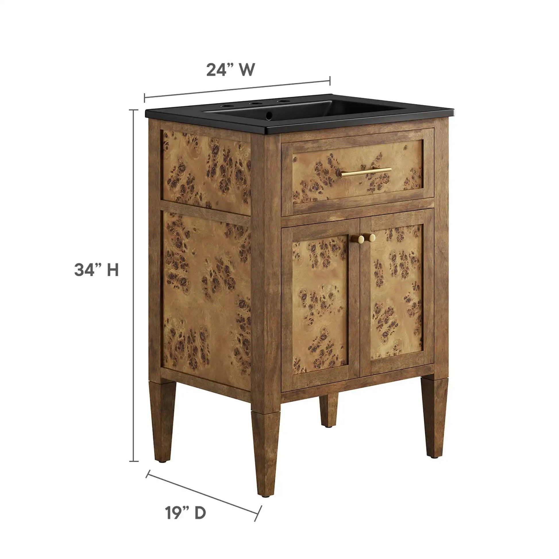 Elysian 24" Wood Bathroom Vanity by Modway - Best Buy Furniture