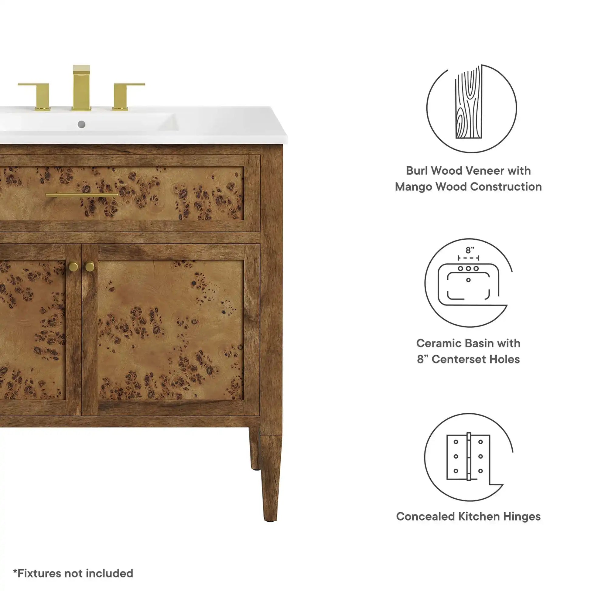 Elysian 36" Wood Bathroom Vanity by Modway - Best Buy Furniture