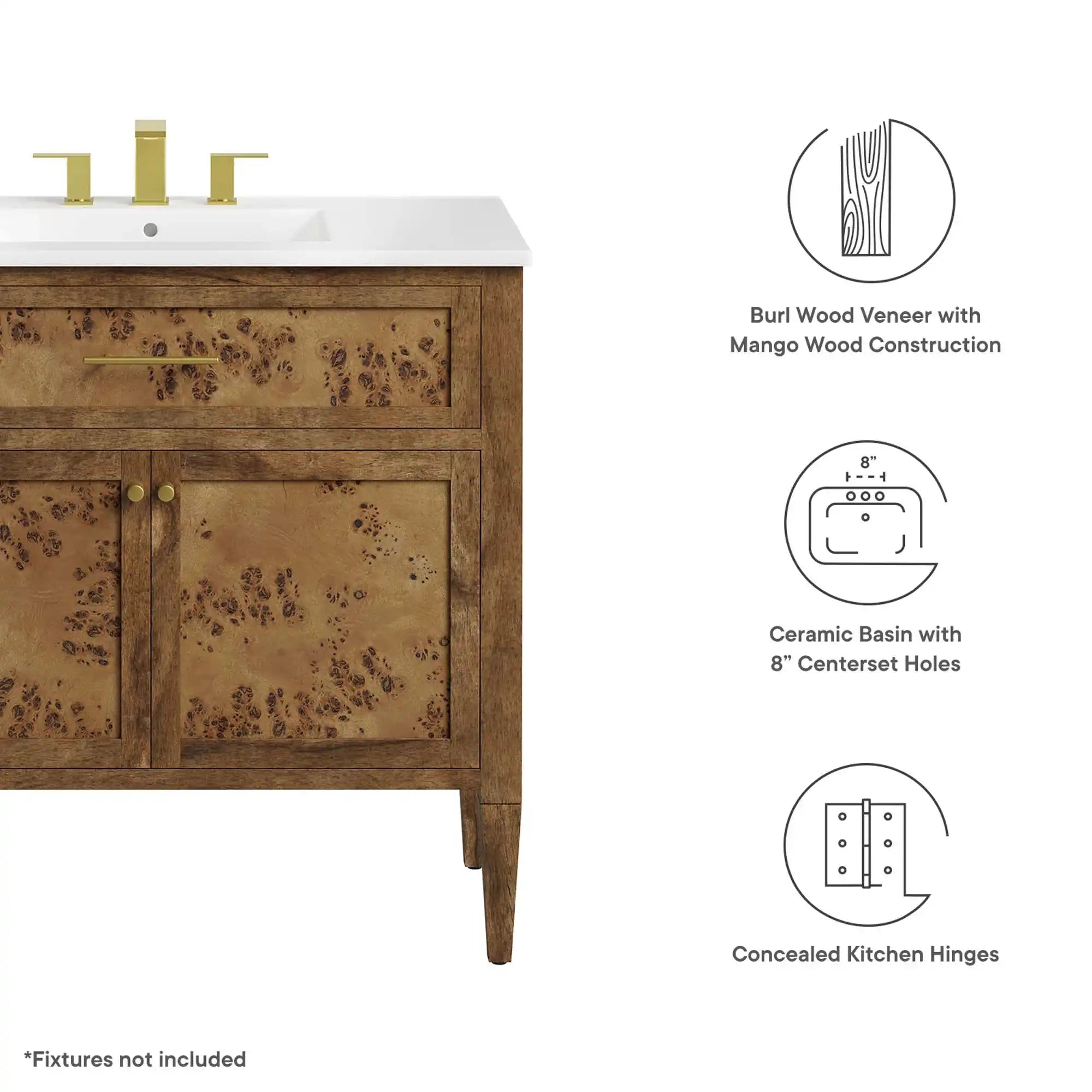 Elysian 36" Wood Bathroom Vanity by Modway - Best Buy Furniture