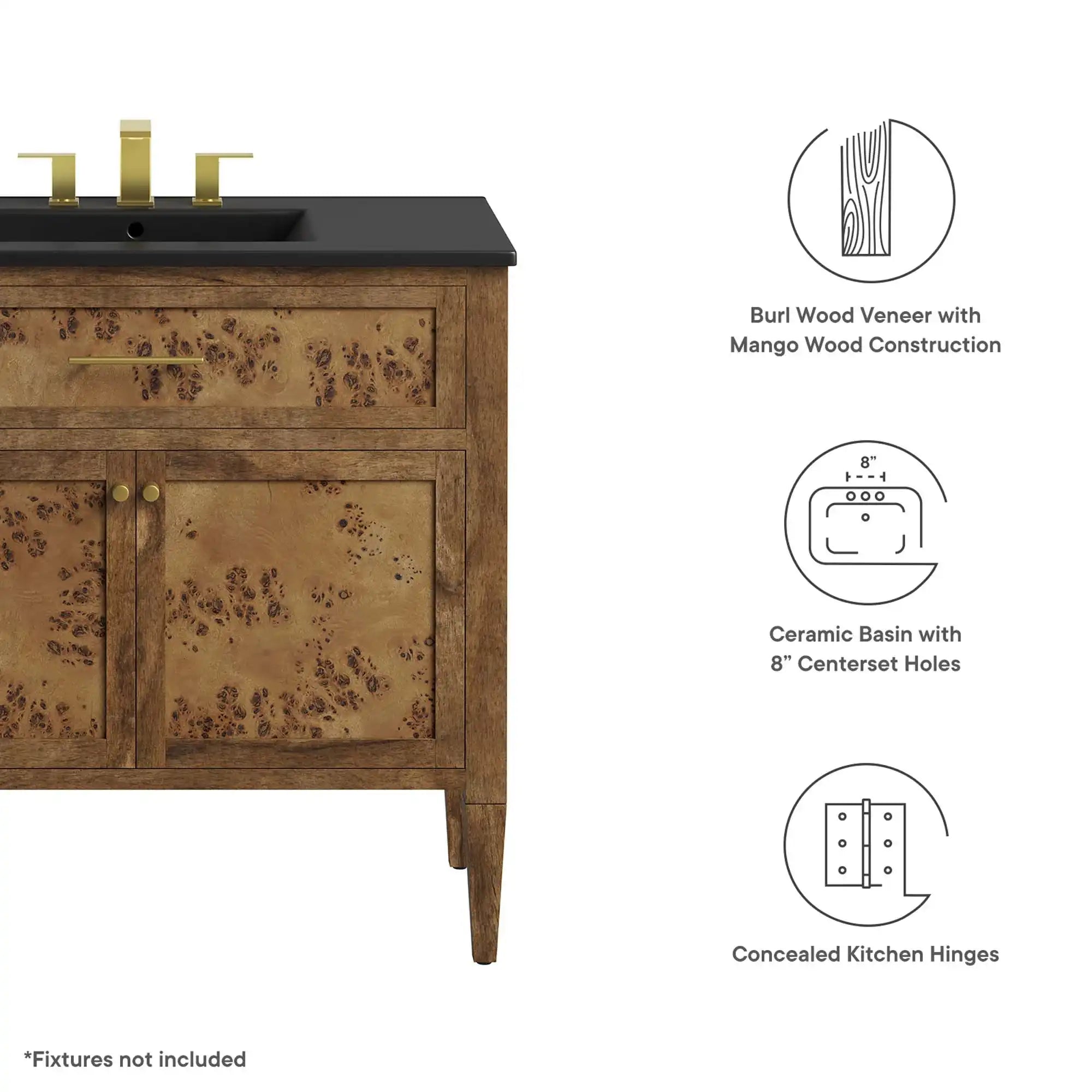 Elysian 36" Wood Bathroom Vanity by Modway - Best Buy Furniture