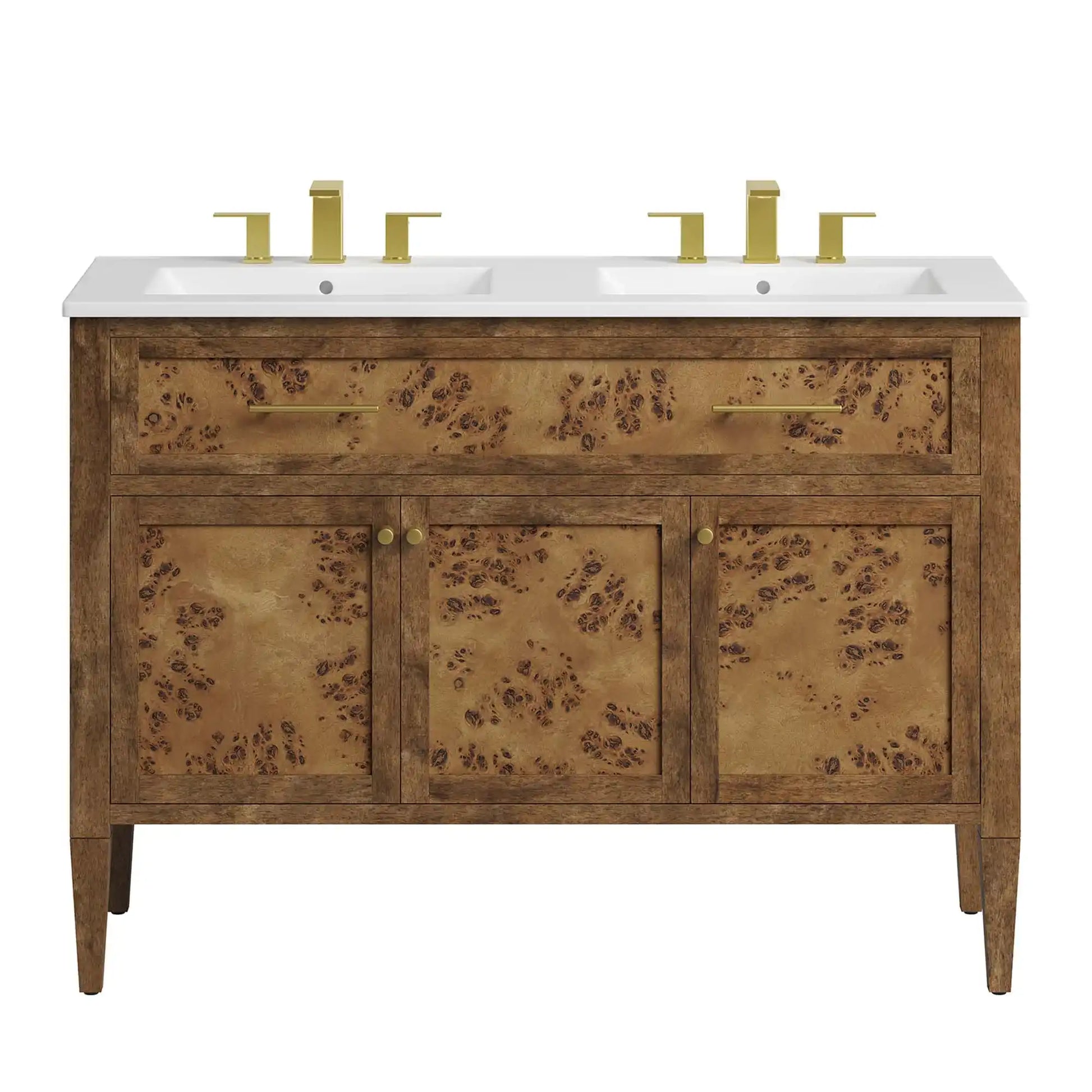 Elysian 48" Wood Double Sink Bathroom Vanity by Modway - Best Buy Furniture