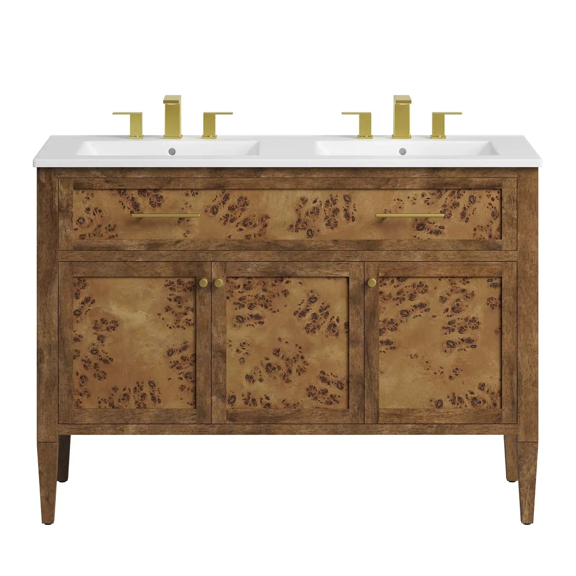 Elysian 48" Wood Double Sink Bathroom Vanity by Modway - Best Buy Furniture