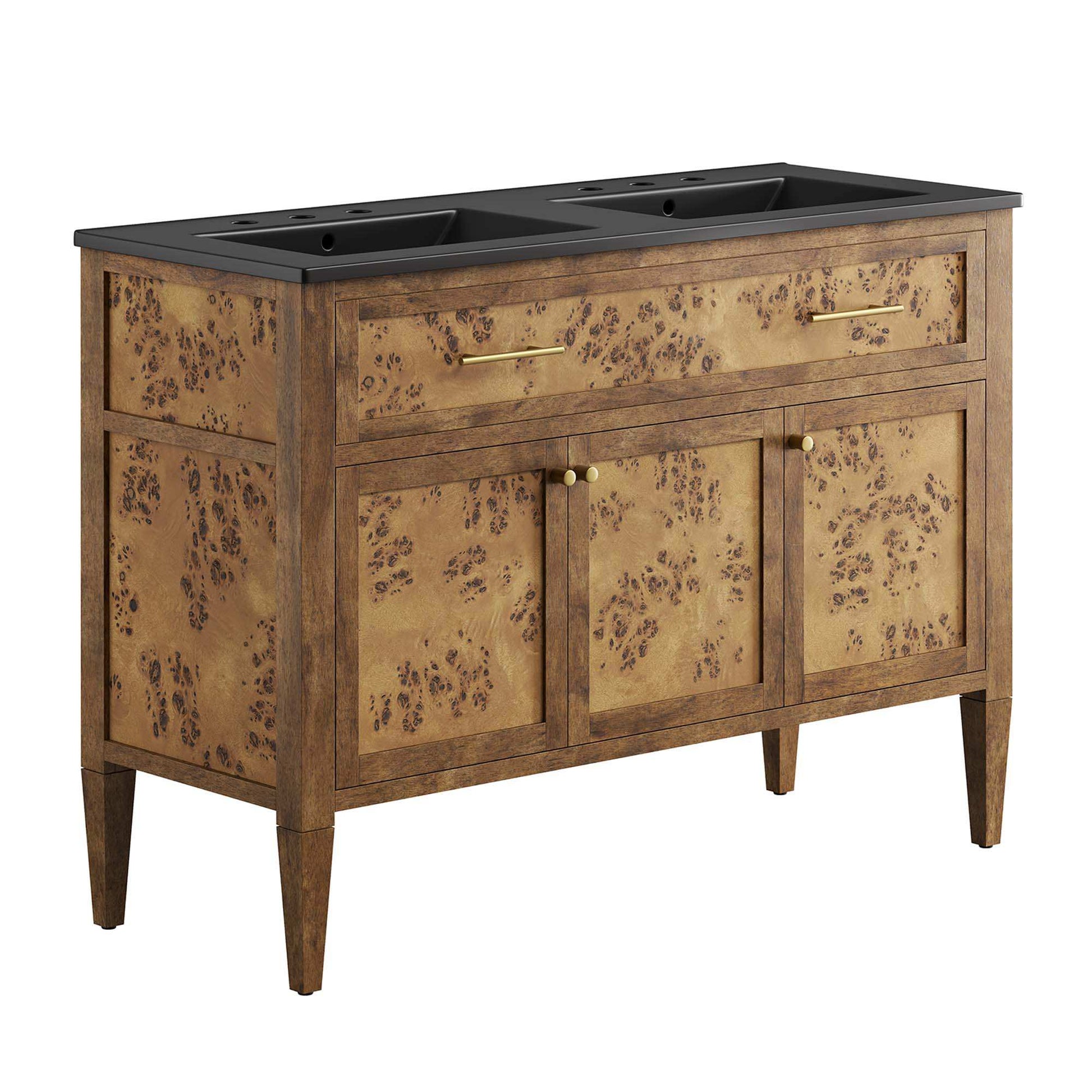 Elysian 48" Wood Double Sink Bathroom Vanity by Modway - Best Buy Furniture