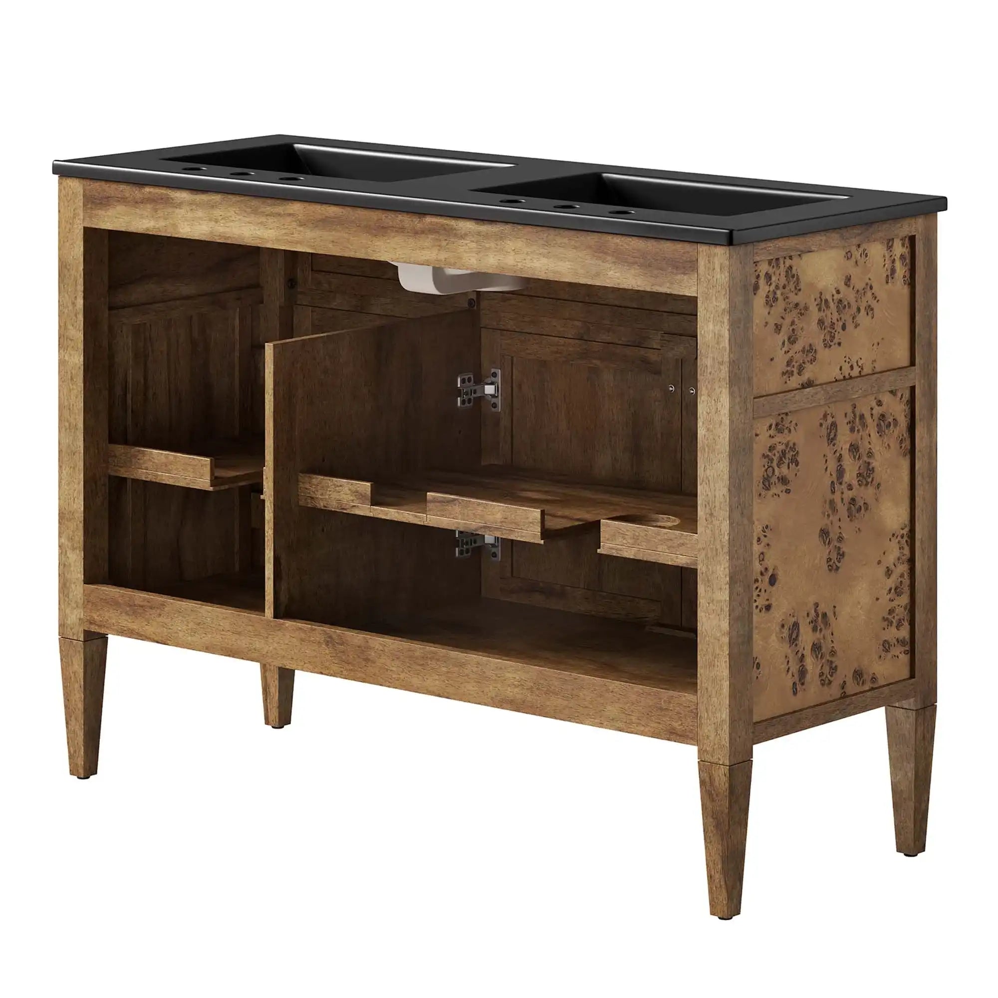 Elysian 48" Wood Double Sink Bathroom Vanity by Modway - Best Buy Furniture