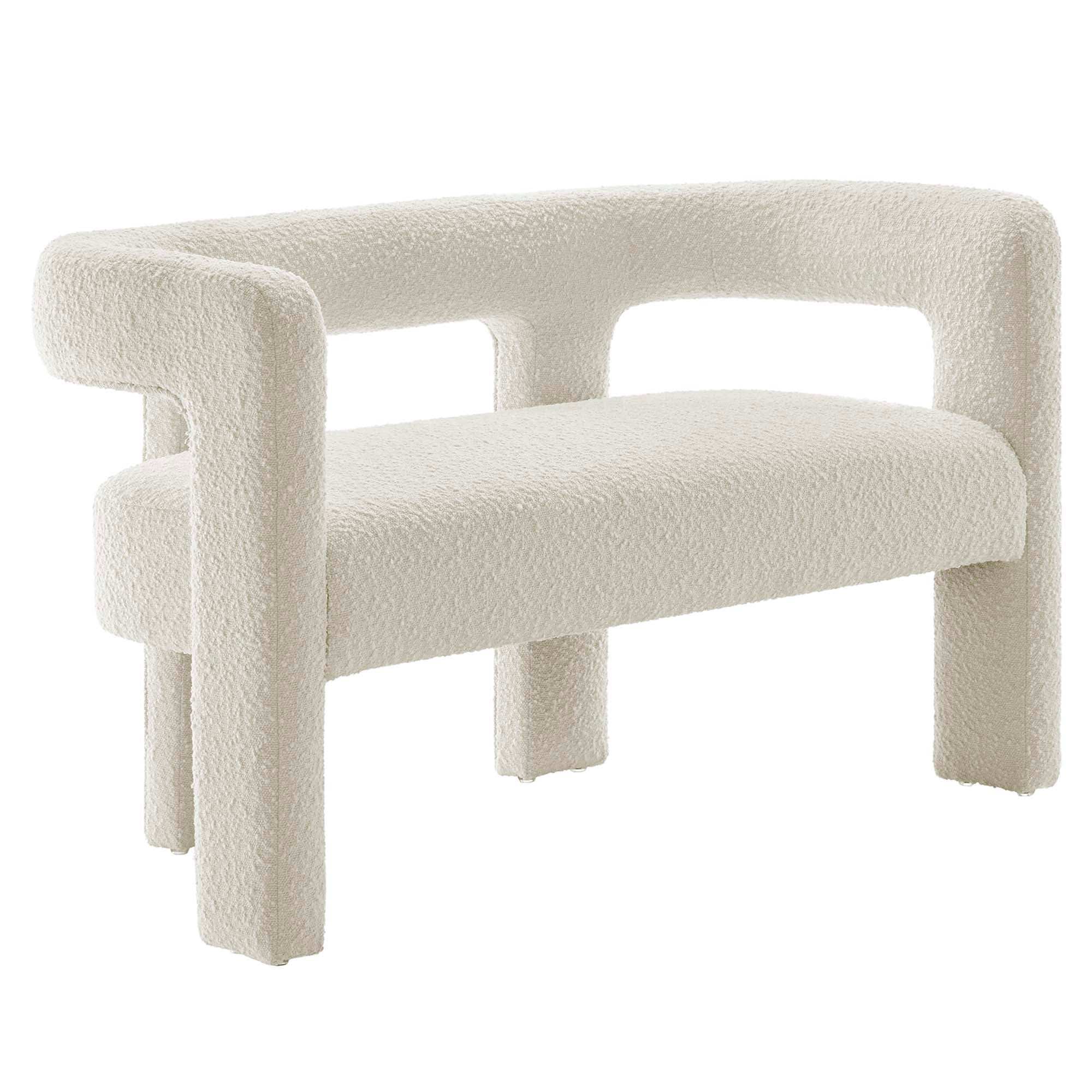 Kayla Boucle Upholstered Loveseat by Modway - Best Buy Furniture