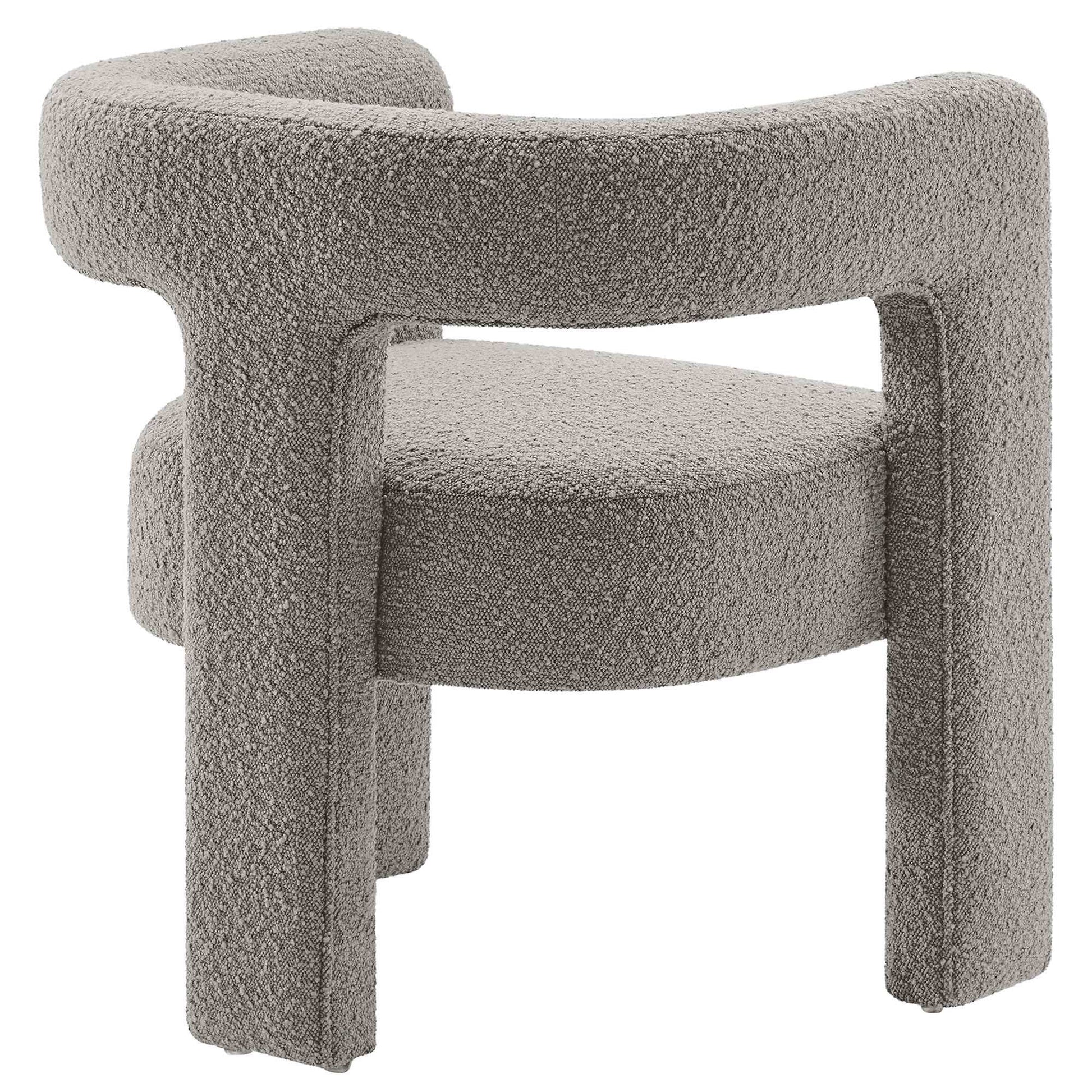 Kayla Boucle Upholstered Armchair by Modway - Best Buy Furniture