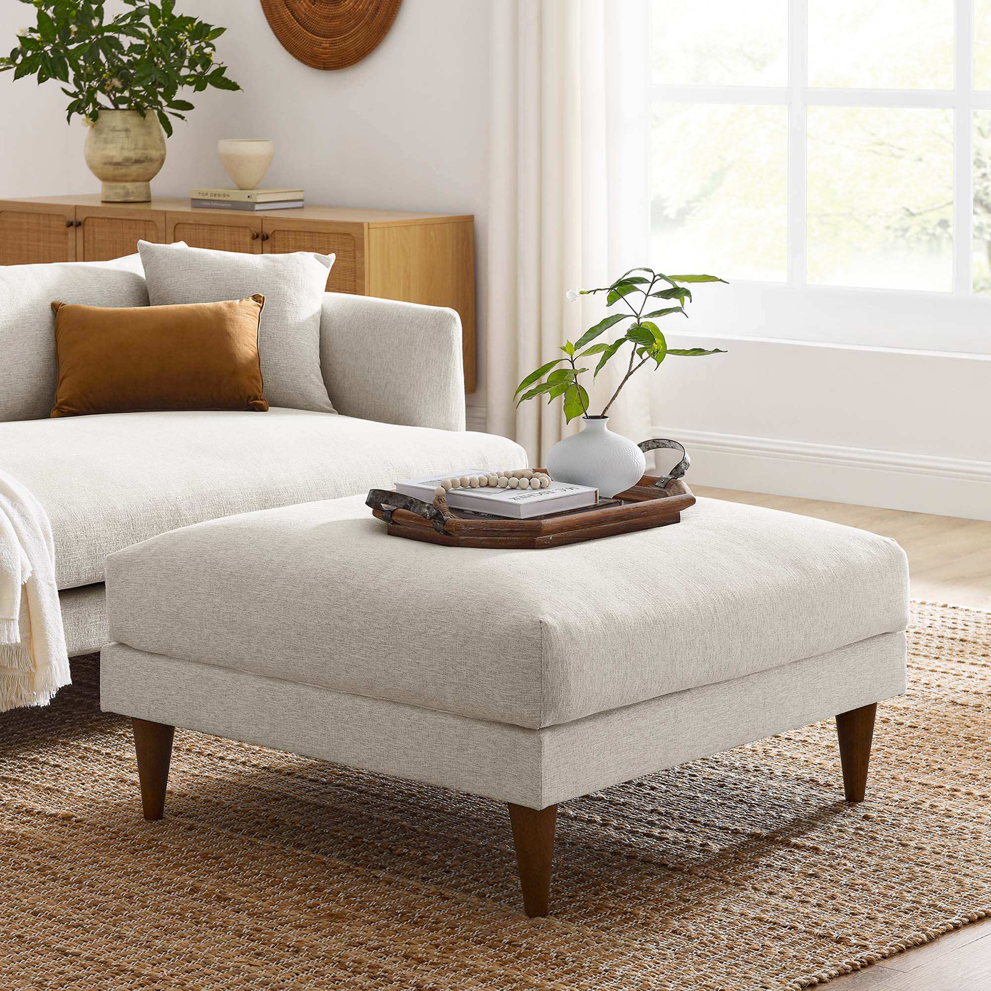Zoya Down Filled Overstuffed Ottoman by Modway - Best Buy Furniture