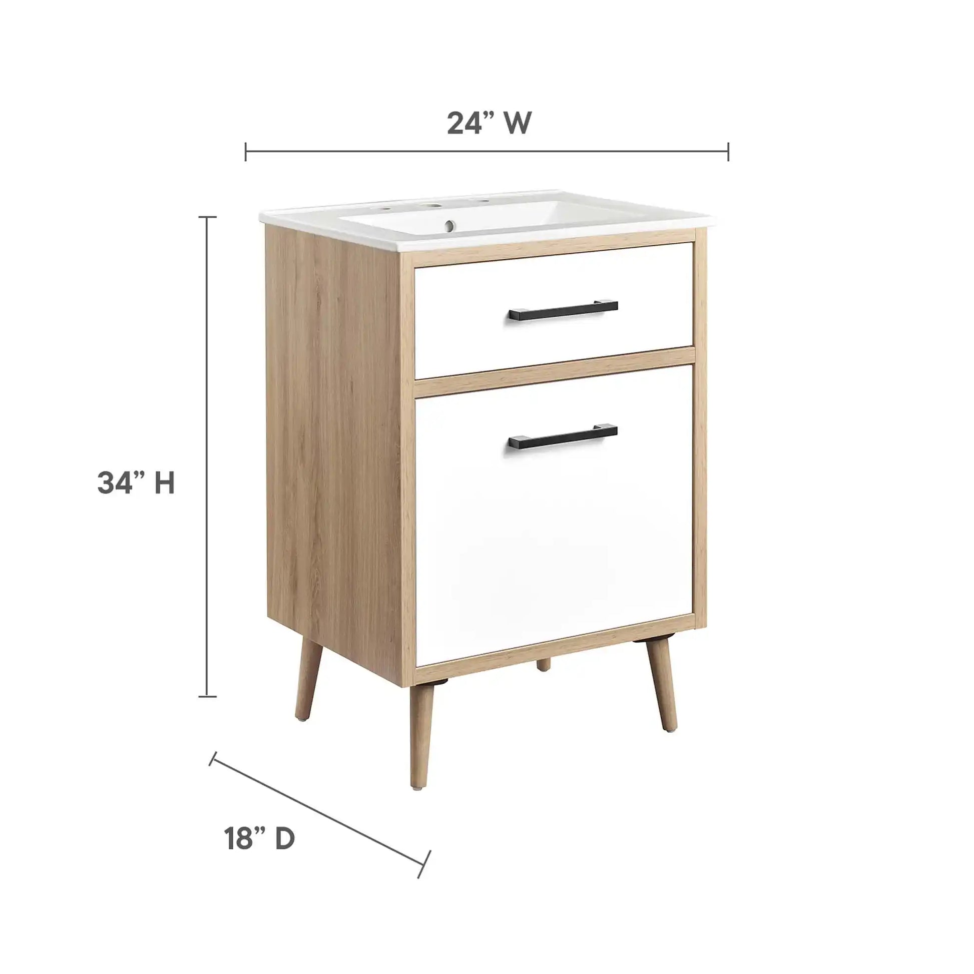 Maverick 24" Bathroom Vanity by Modway - Best Buy Furniture