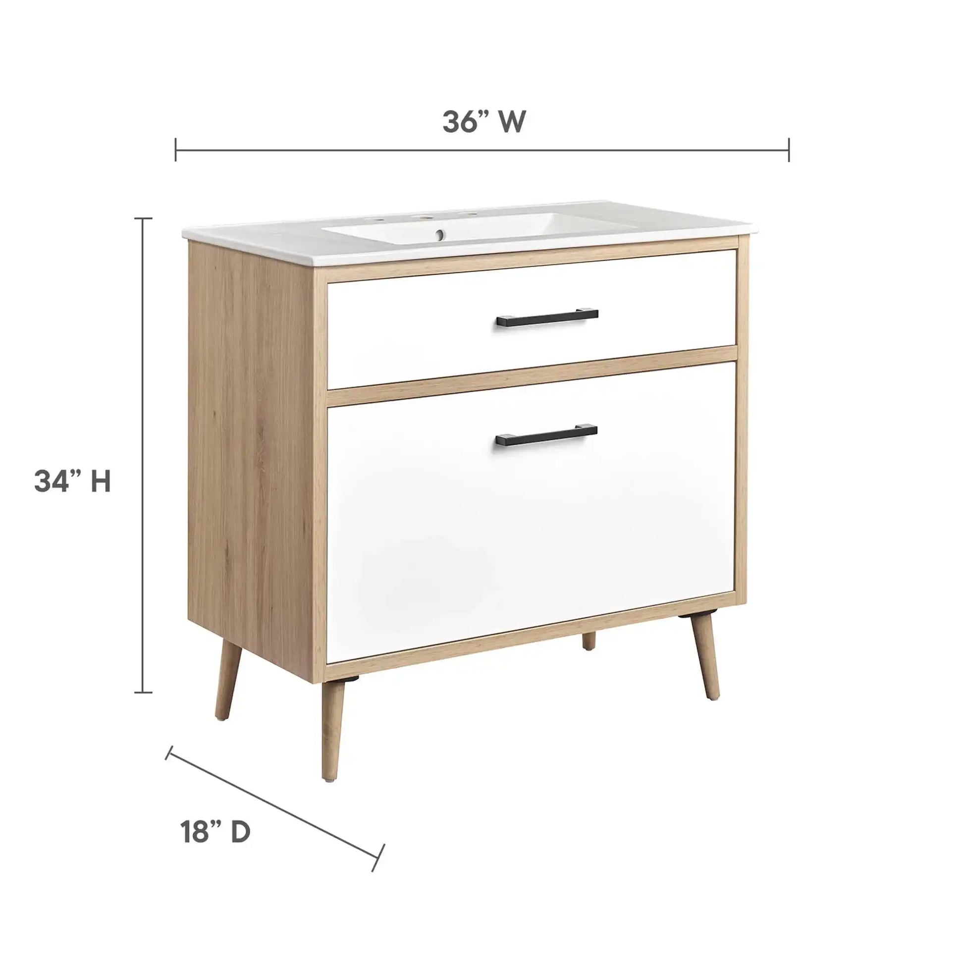 Maverick 36" Bathroom Vanity by Modway - Best Buy Furniture