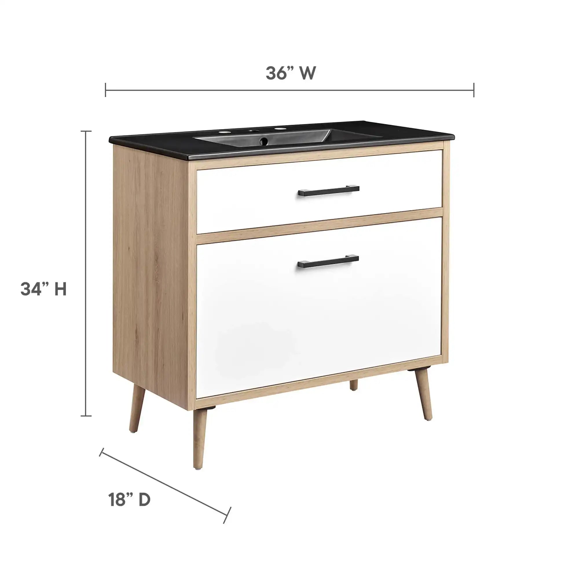 Maverick 36" Bathroom Vanity by Modway - Best Buy Furniture