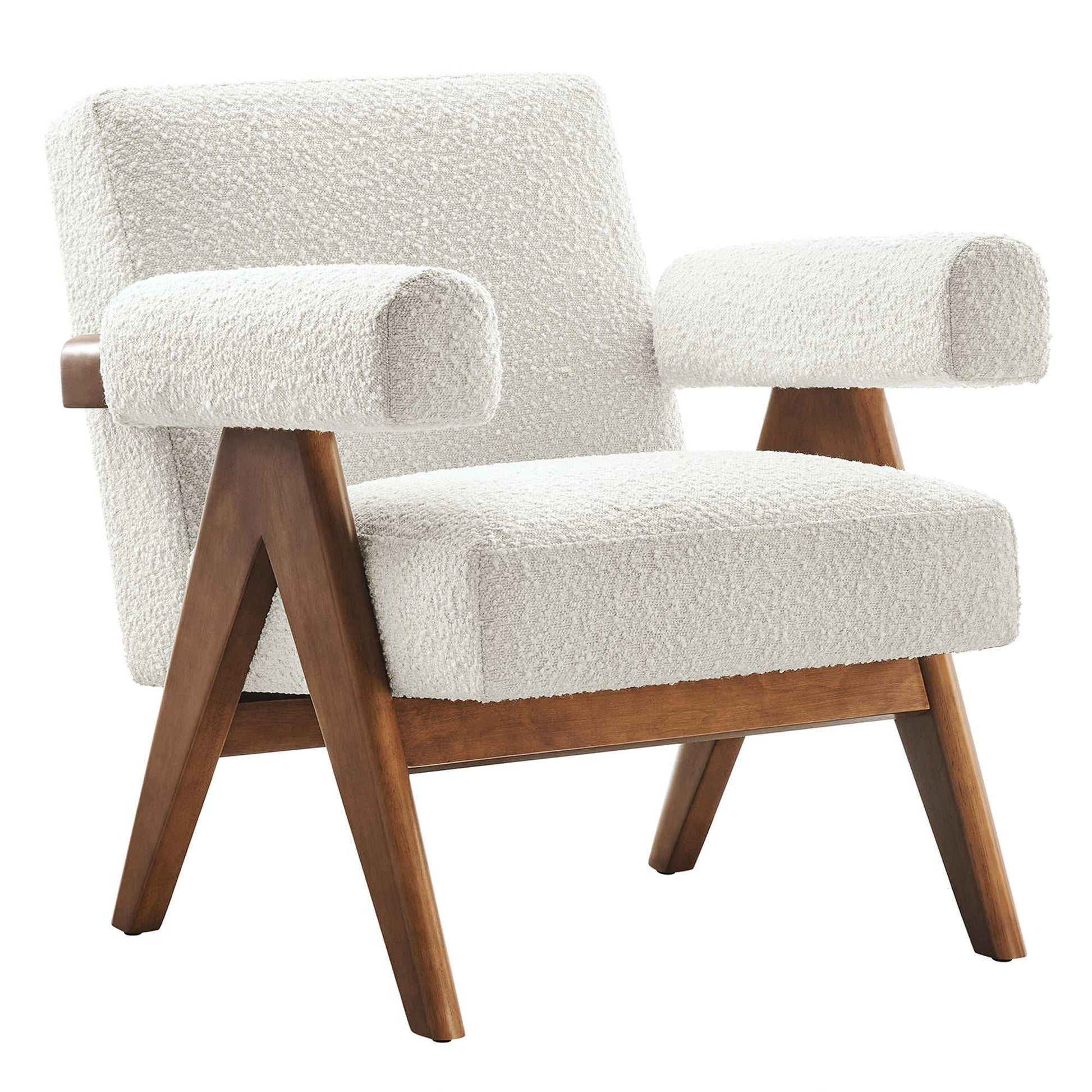 Lyra Boucle Fabric Armchair by Modway - Best Buy Furniture