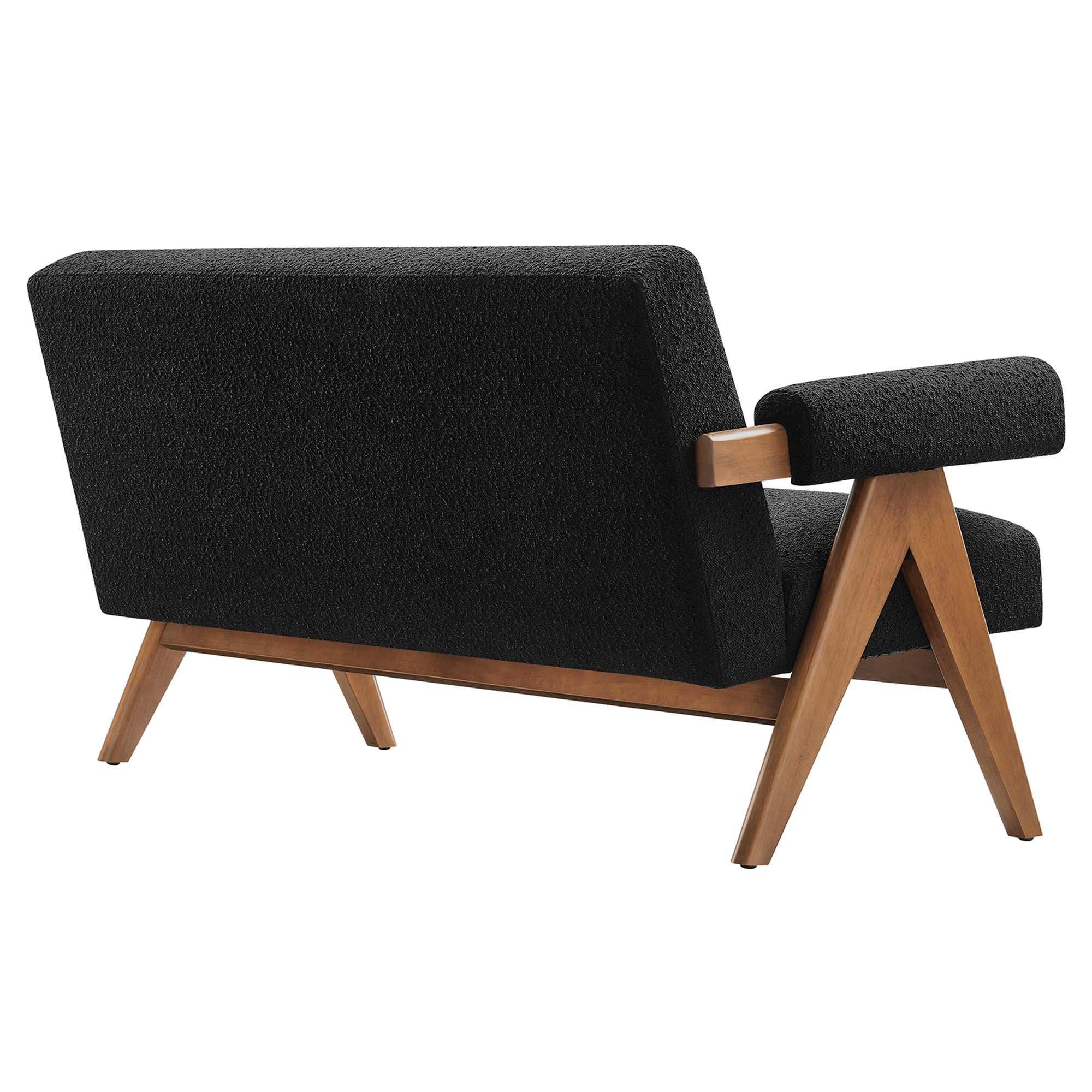 Lyra Boucle Fabric Loveseat by Modway - Best Buy Furniture