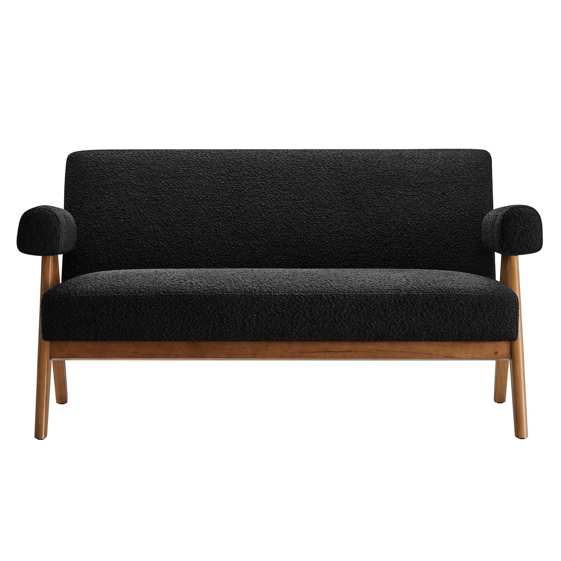 Lyra Boucle Fabric Loveseat by Modway - Best Buy Furniture