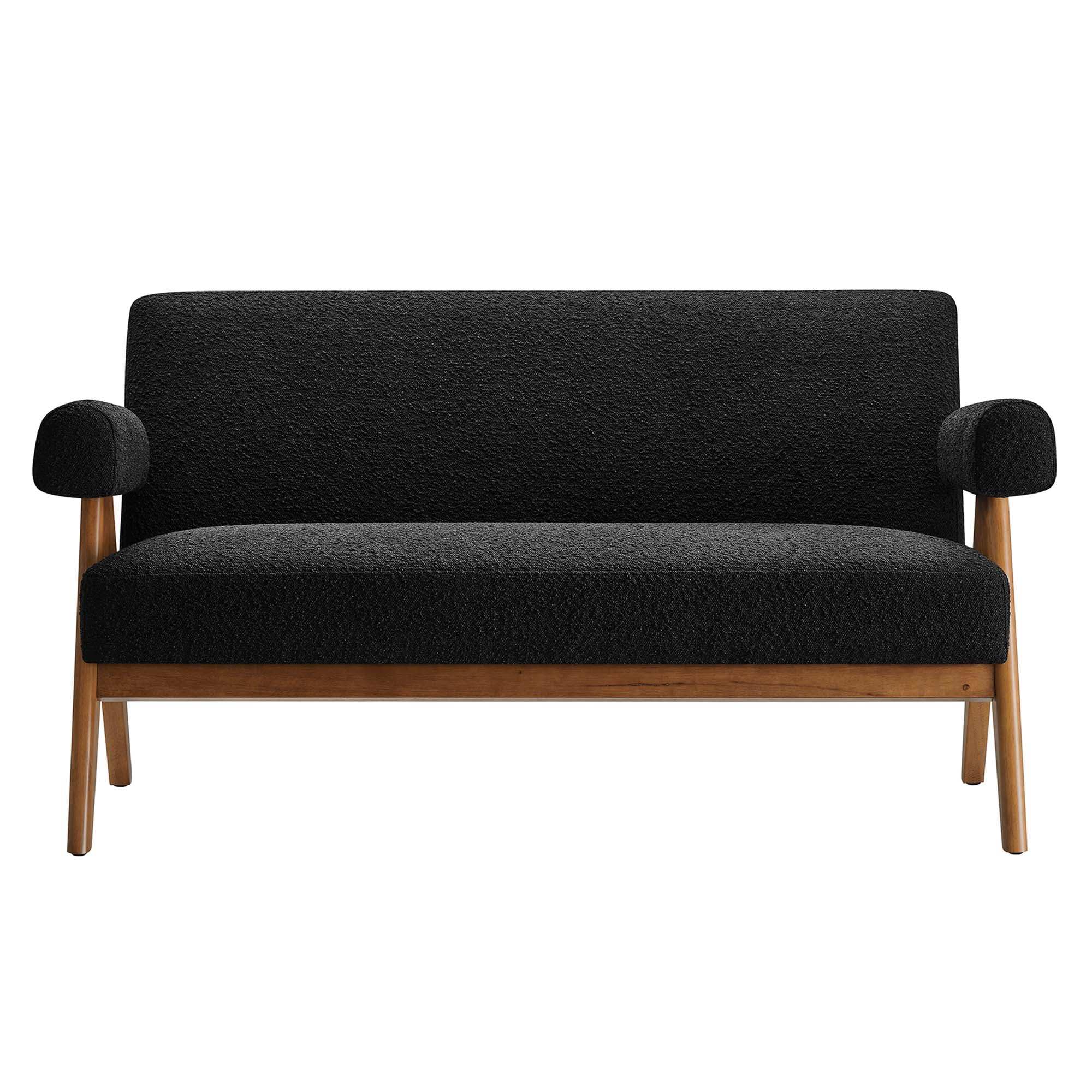 Lyra Boucle Fabric Loveseat by Modway - Best Buy Furniture