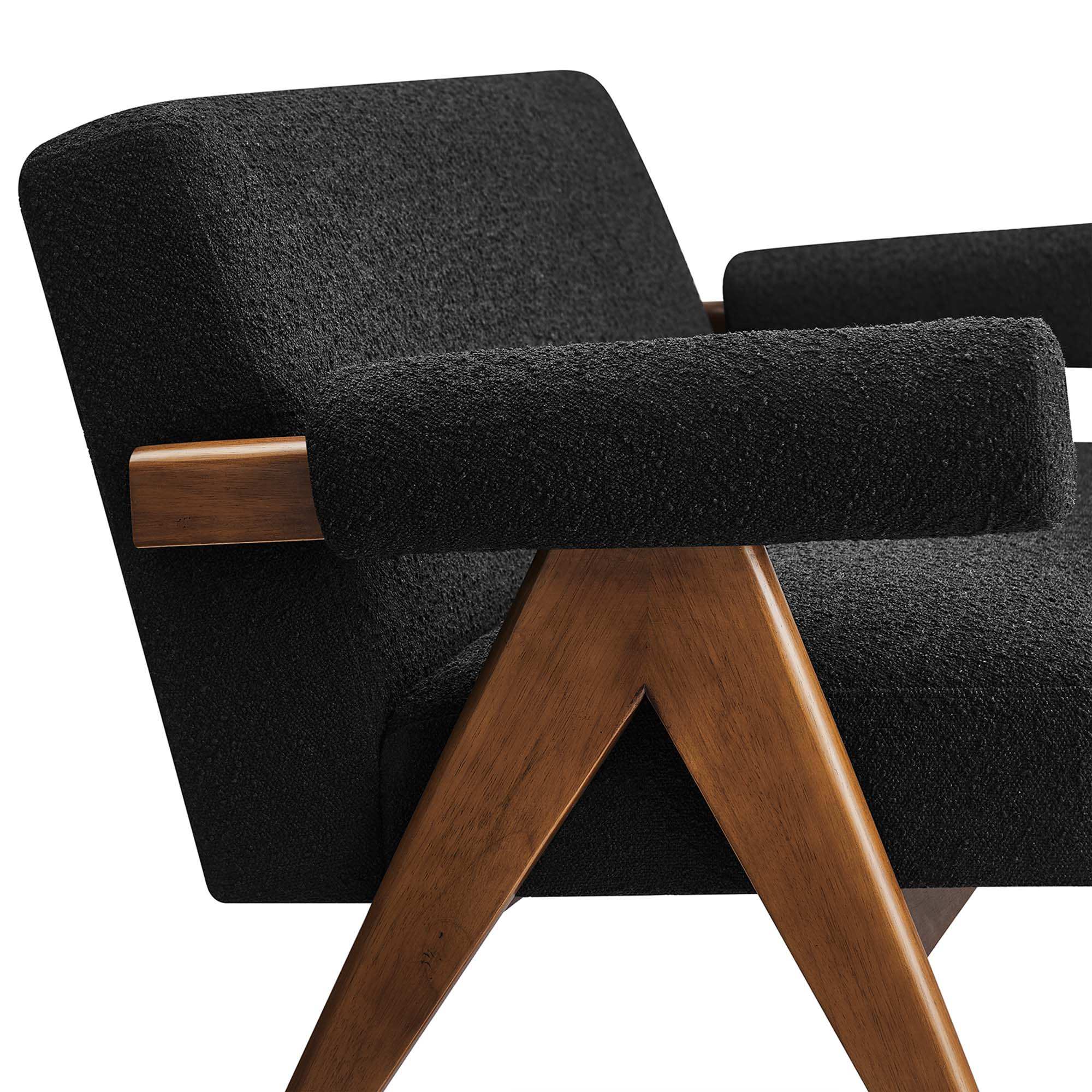 Lyra Boucle Fabric Loveseat by Modway - Best Buy Furniture