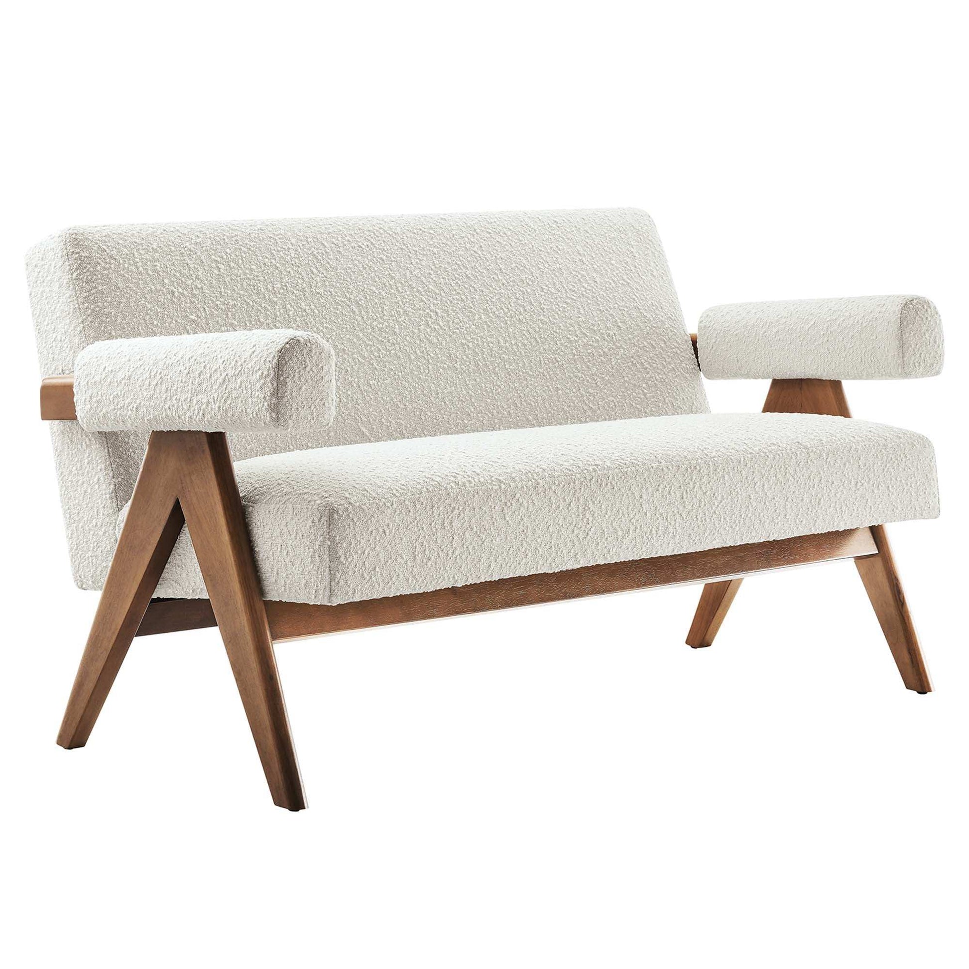 Lyra Boucle Fabric Loveseat by Modway - Best Buy Furniture