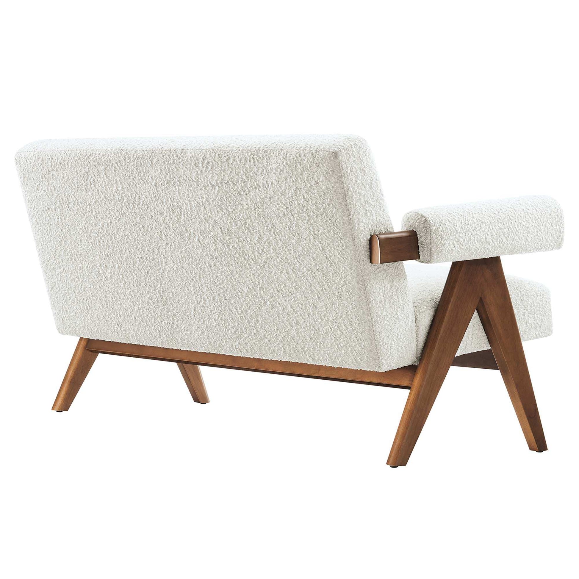 Lyra Boucle Fabric Loveseat by Modway - Best Buy Furniture