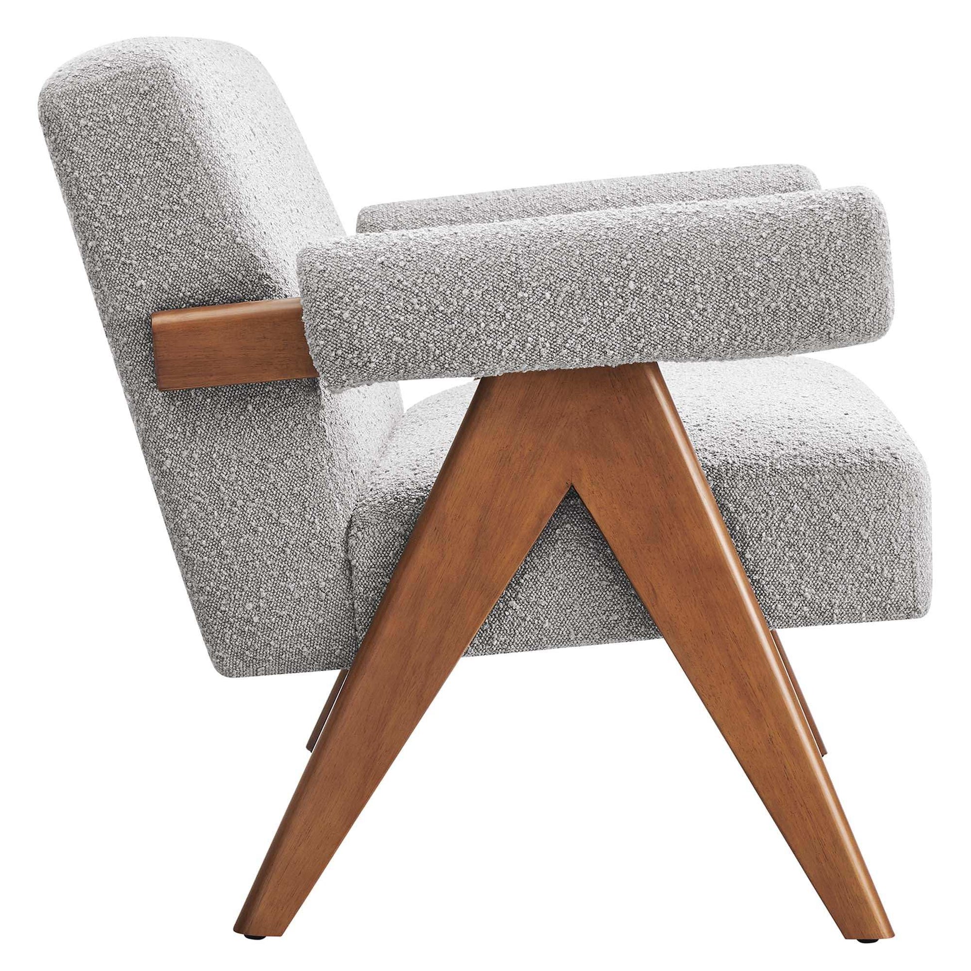 Lyra Boucle Fabric Loveseat by Modway - Best Buy Furniture