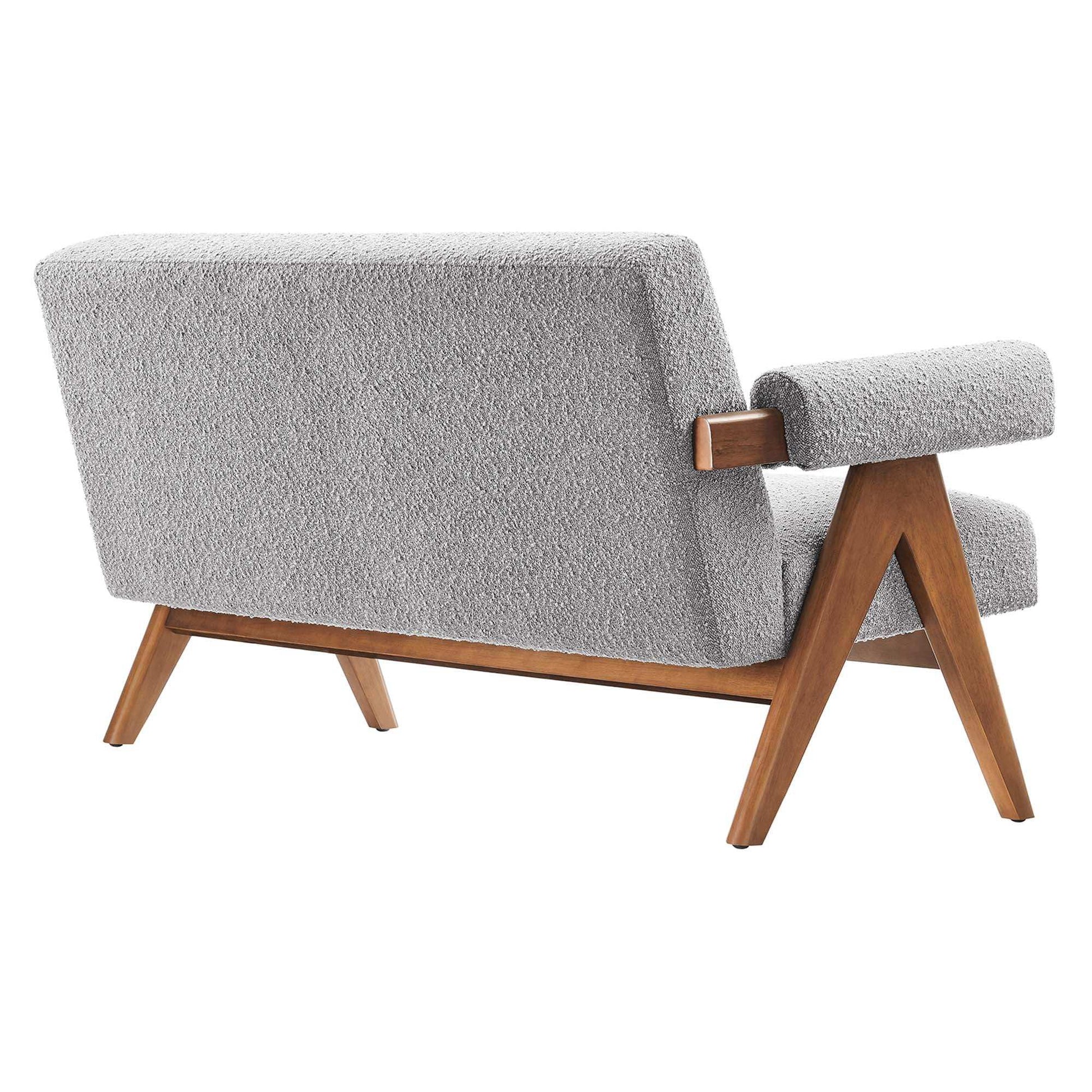 Lyra Boucle Fabric Loveseat by Modway - Best Buy Furniture