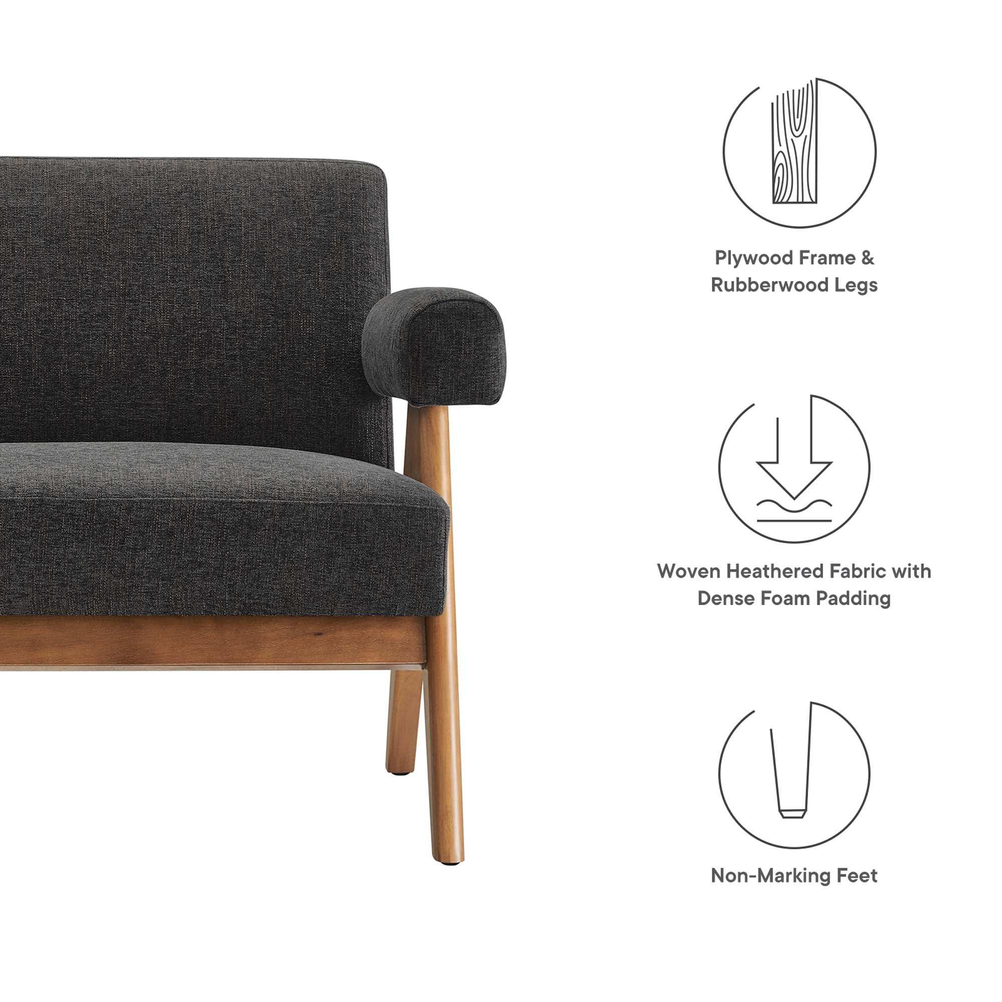 Lyra Fabric Loveseat by Modway - Best Buy Furniture