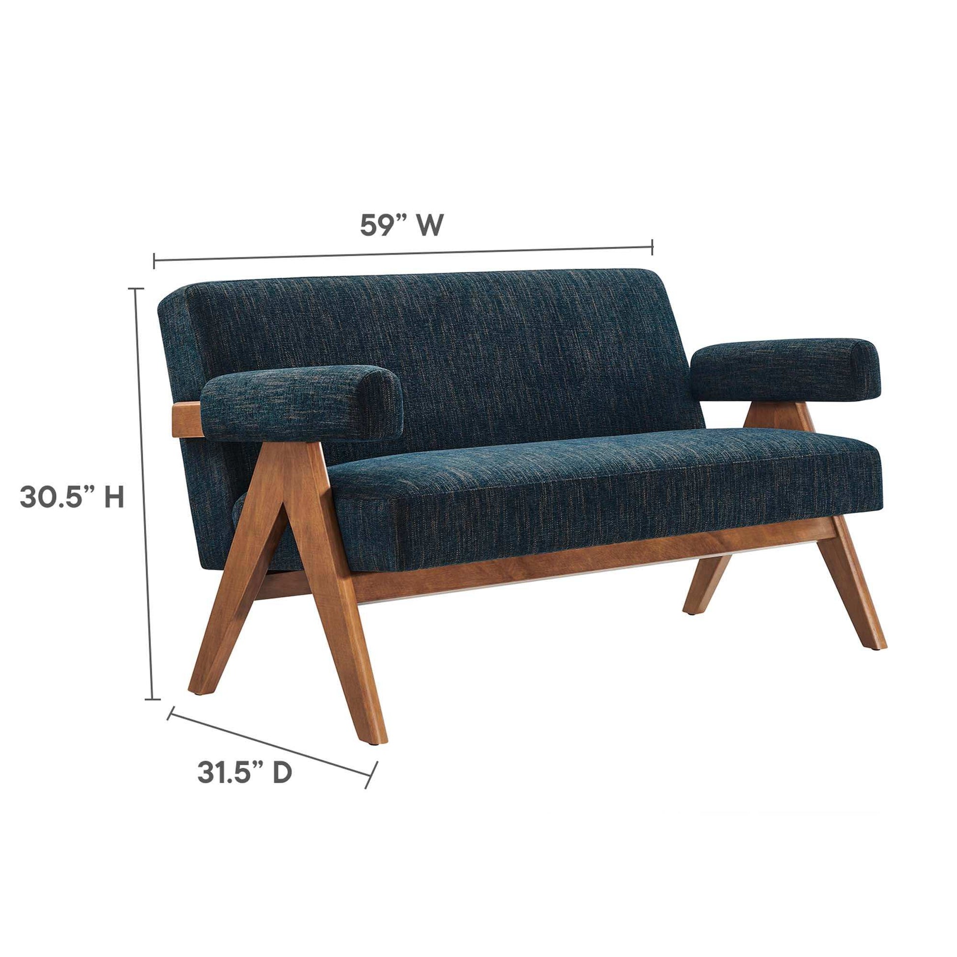 Lyra Fabric Loveseat by Modway - Best Buy Furniture