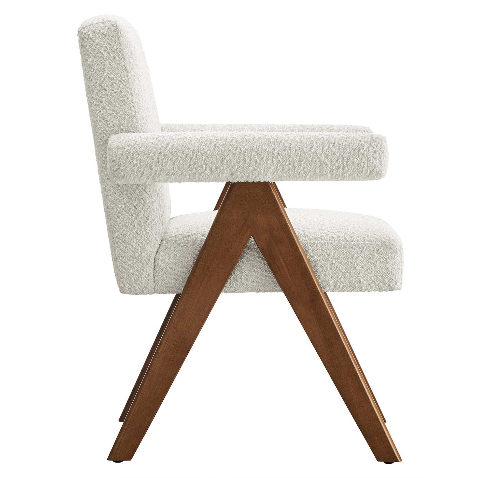 Lyra Boucle Fabric Dining Room Chair Set of 2 by Modway - Best Buy Furniture