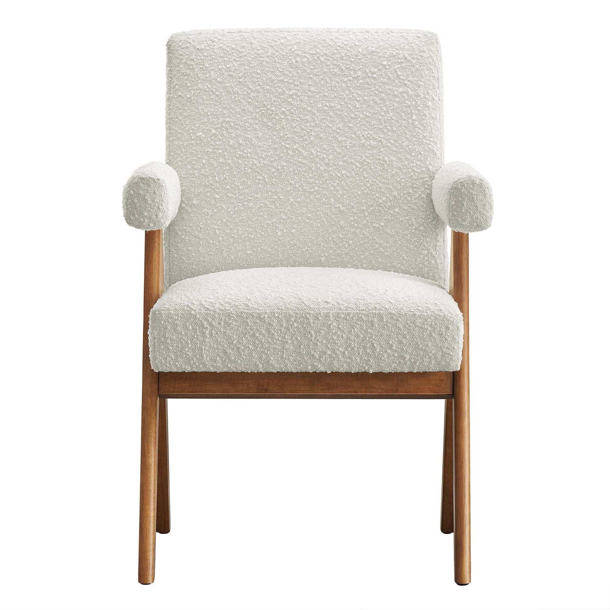 Lyra Boucle Fabric Dining Room Chair Set of 2 by Modway - Best Buy Furniture