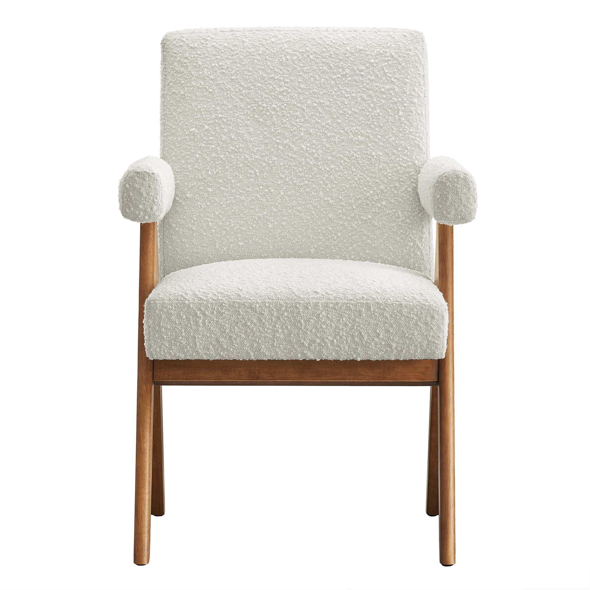 Lyra Boucle Fabric Dining Room Chair Set of 2 by Modway - Best Buy Furniture