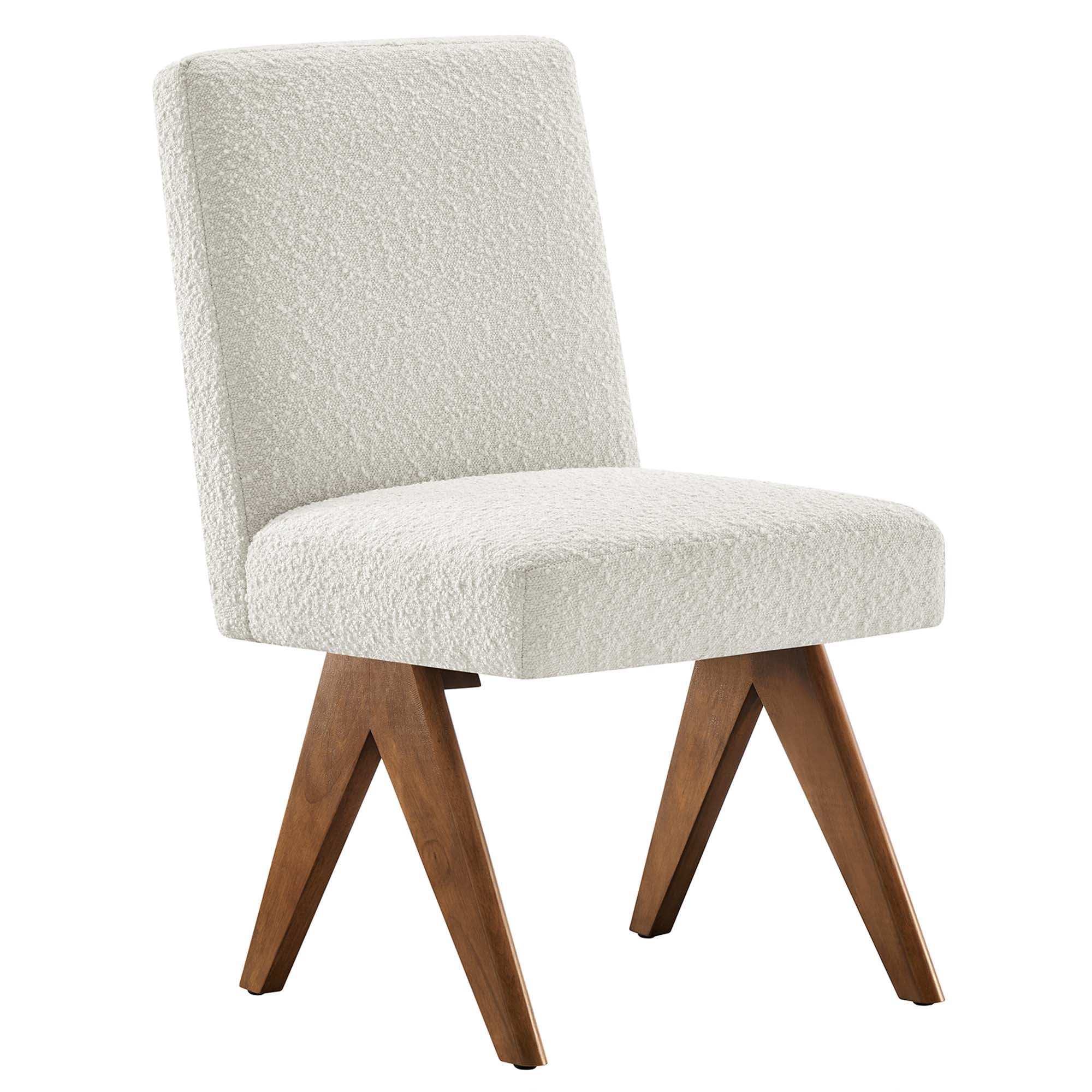 Lyra Boucle Fabric Dining Room Side Chair Set of 2 by Modway - Best Buy Furniture