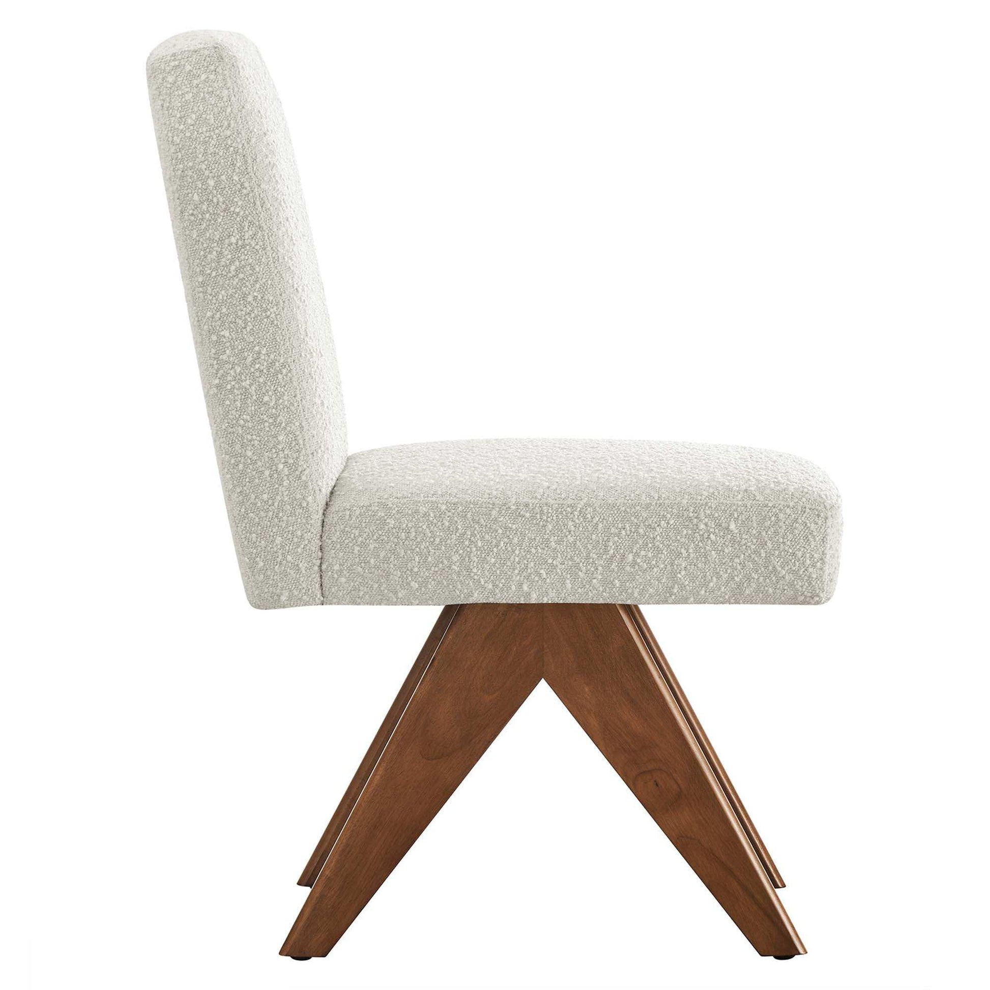 Lyra Boucle Fabric Dining Room Side Chair Set of 2 by Modway - Best Buy Furniture