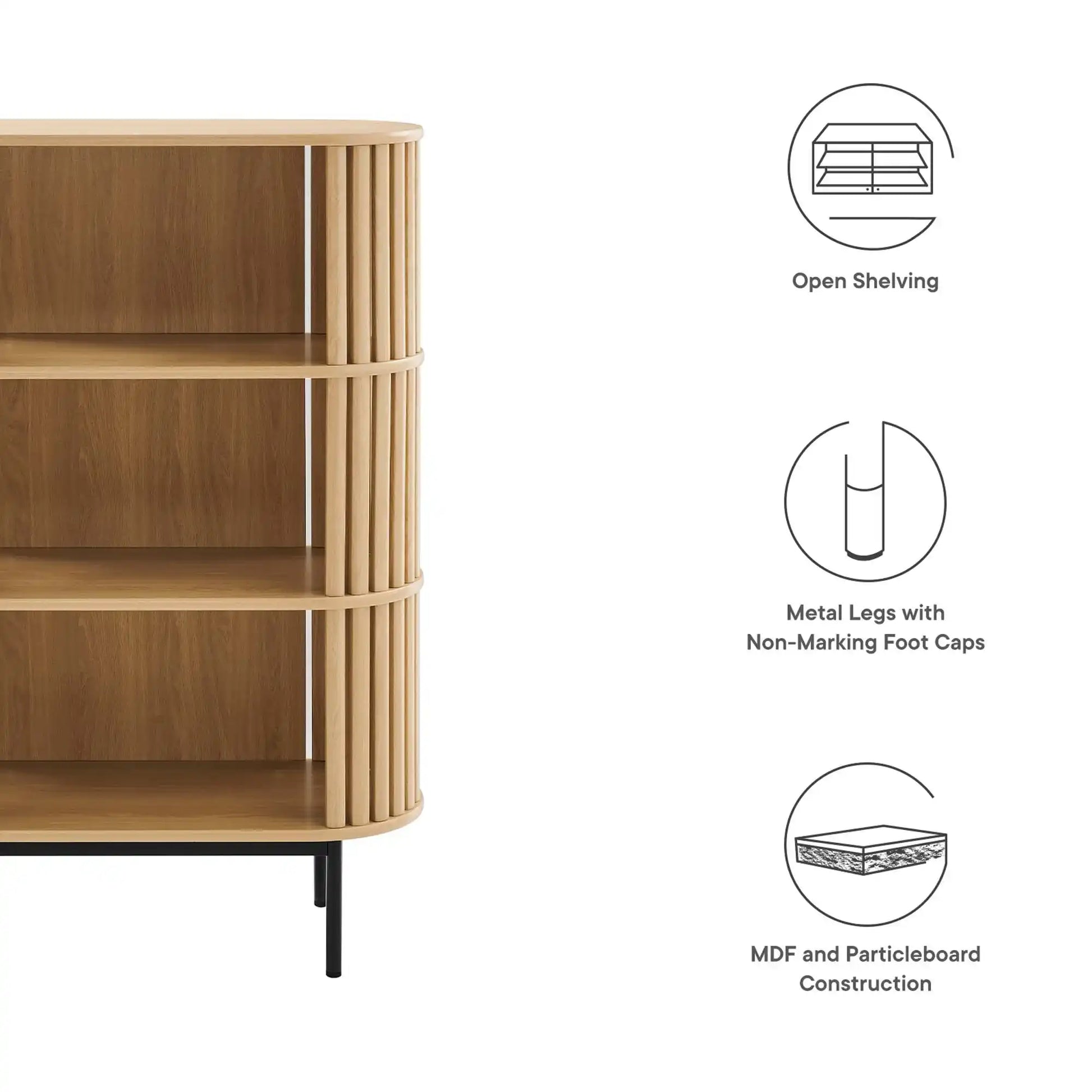 Fortitude Three Tier Display Cabinet by Modway - Best Buy Furniture