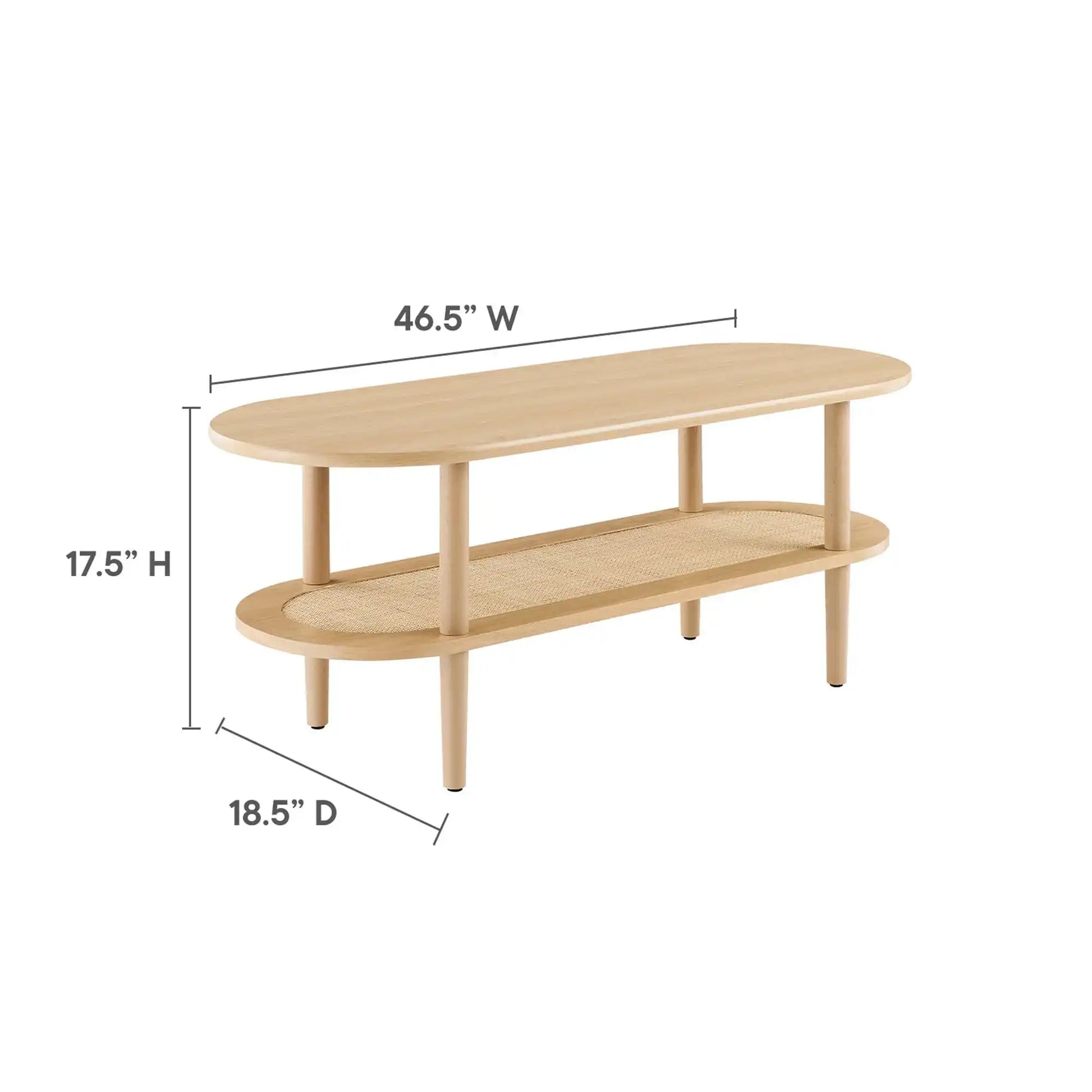 Torus Oval Coffee Table by Modway - Best Buy Furniture